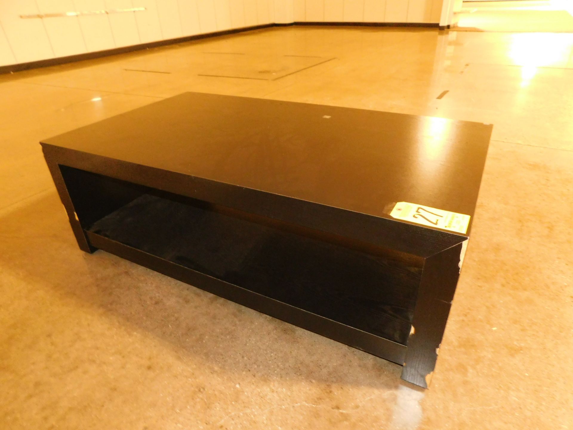 Black Table, 30" x 53.5" x 18.5" H