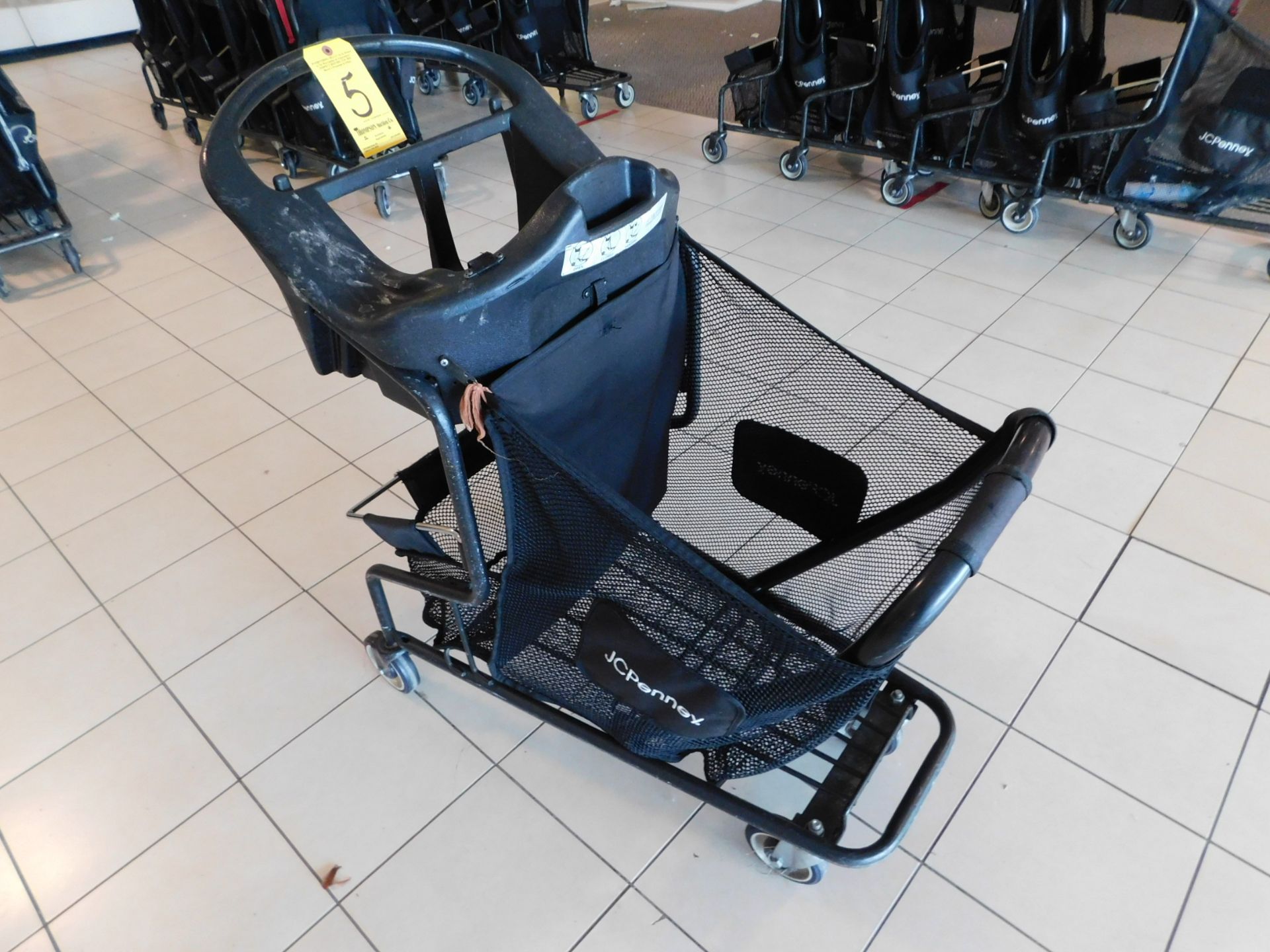 (4) Shopping Carts with Plastic Molded Infant Seat - Image 3 of 3