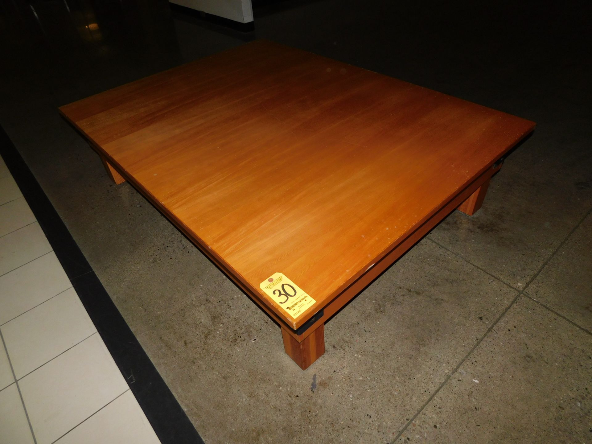 Wood Table, 54" x 72" x 18.5" H
