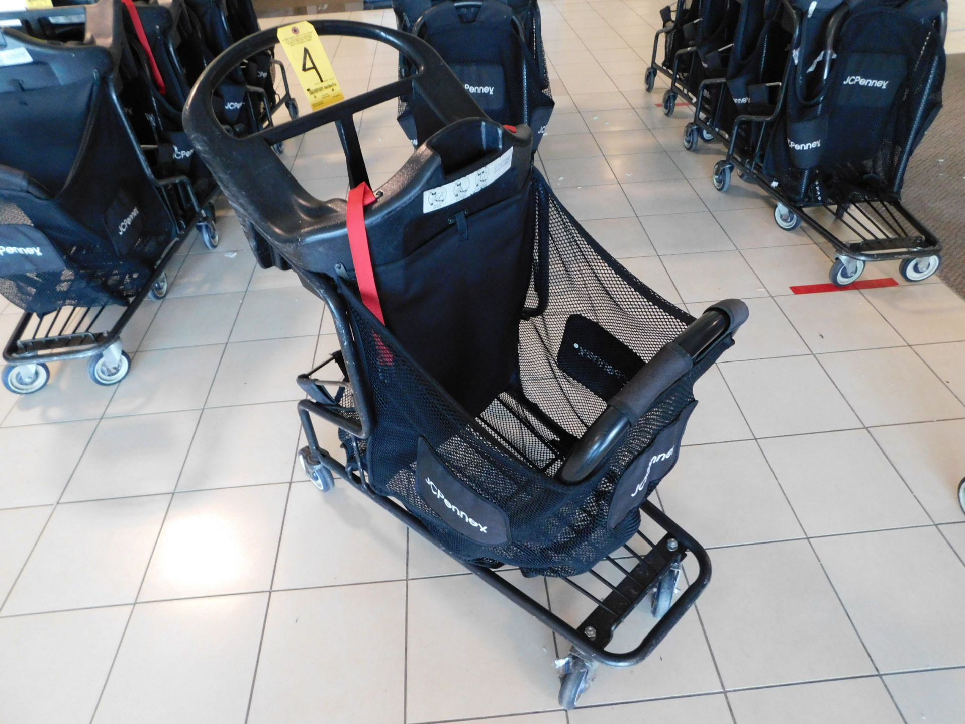 (4) Shopping Carts with Plastic Molded Infant Seat - Image 3 of 3