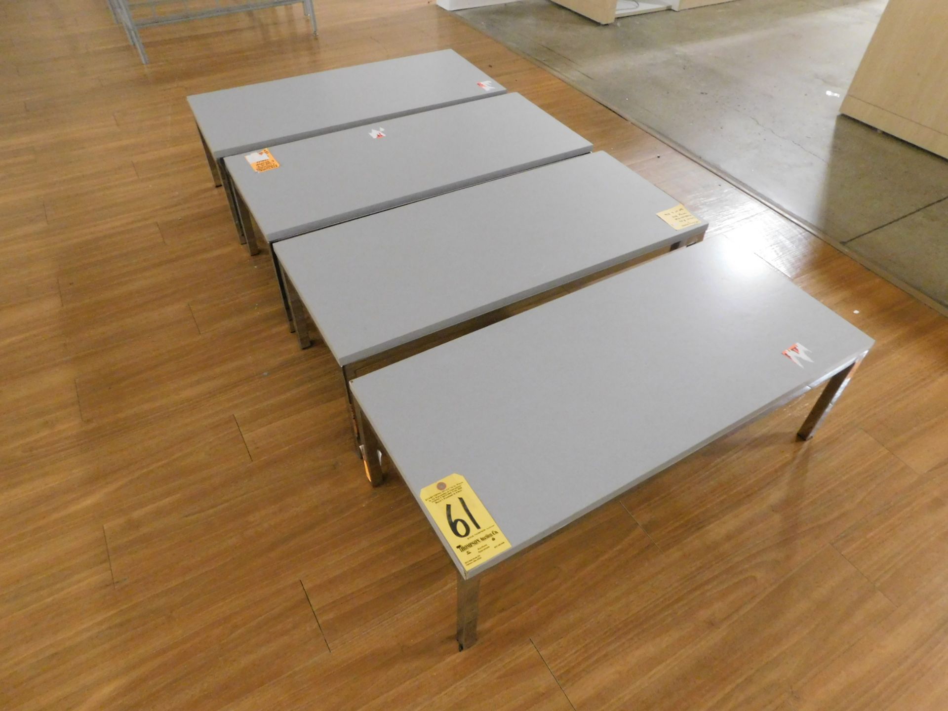(4) Tables, 16" x 36" x 12" H
