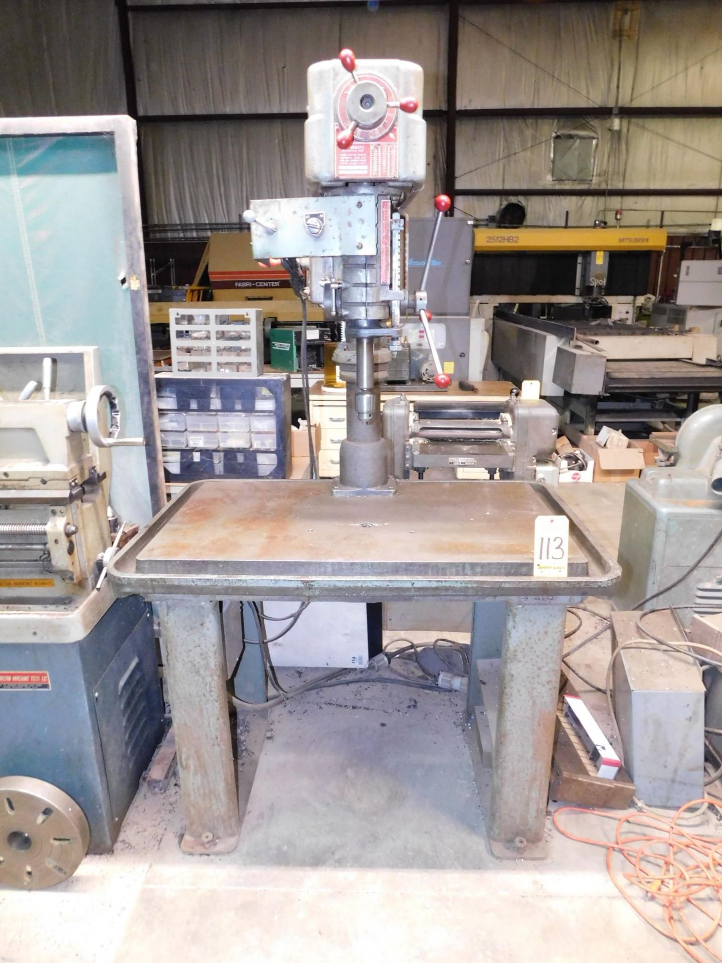 Powermatic Model 1200, 20" Variable Speed Drill Press, 1 1/2 HP, 24" X 40" Table, Loading Fee $100