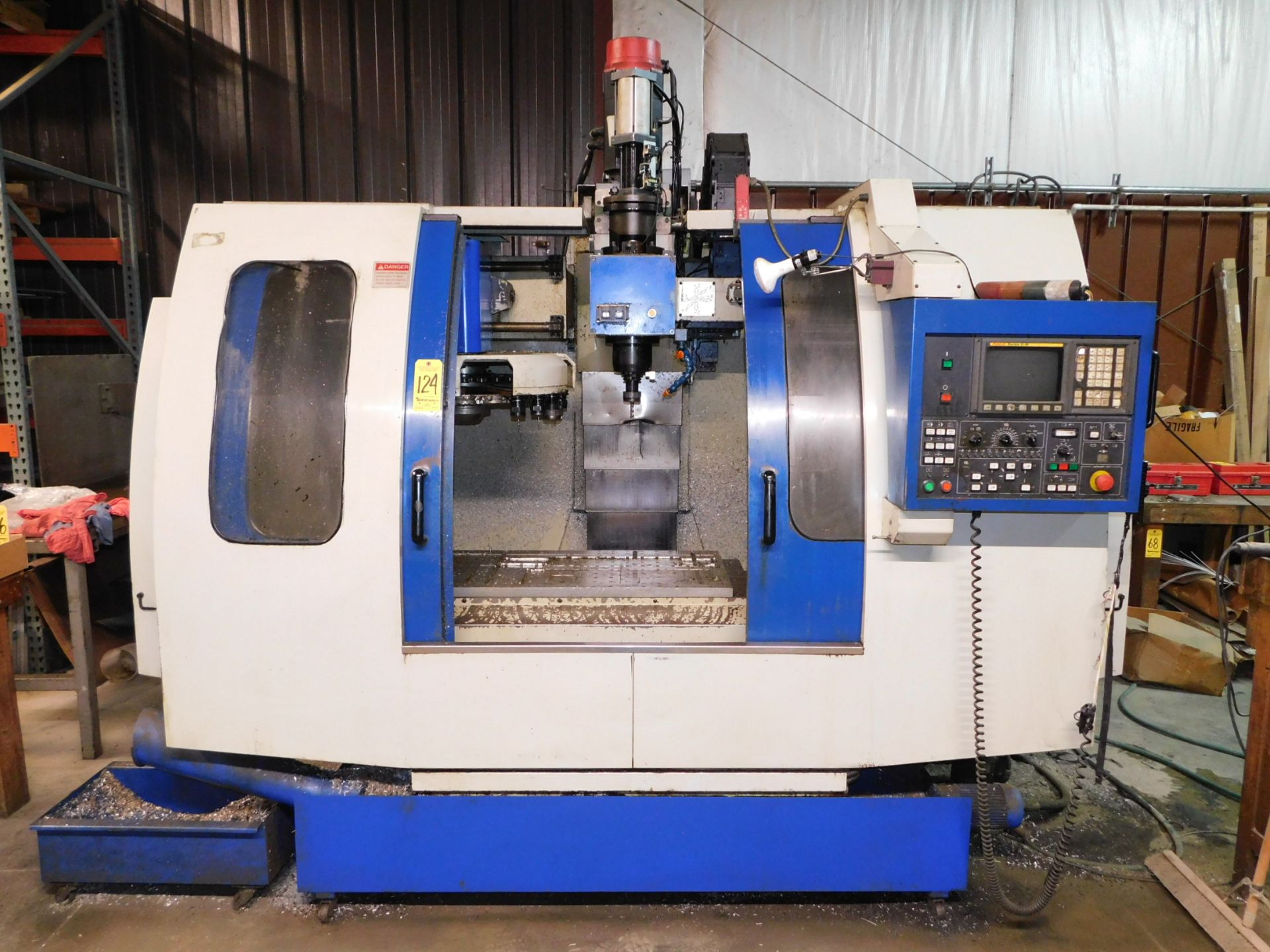 Johnford Model VMC-1050A CNC Vertical Machining Center, s/n MD0047, New 2000, Fanuc O-M CNC Control,