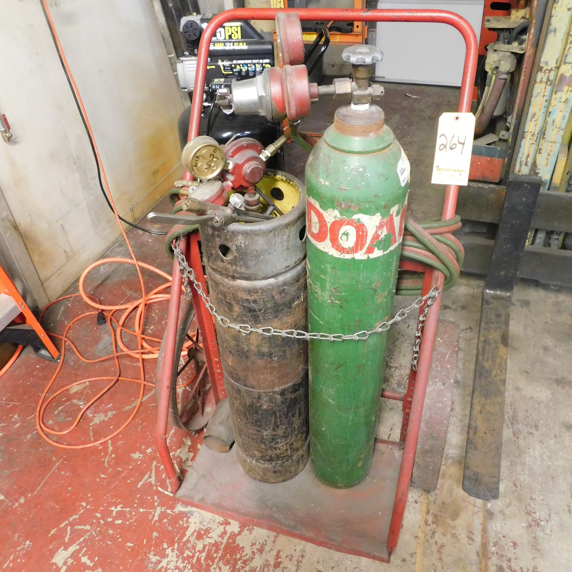 Oxy-Acet Torch with Cart and Regulators