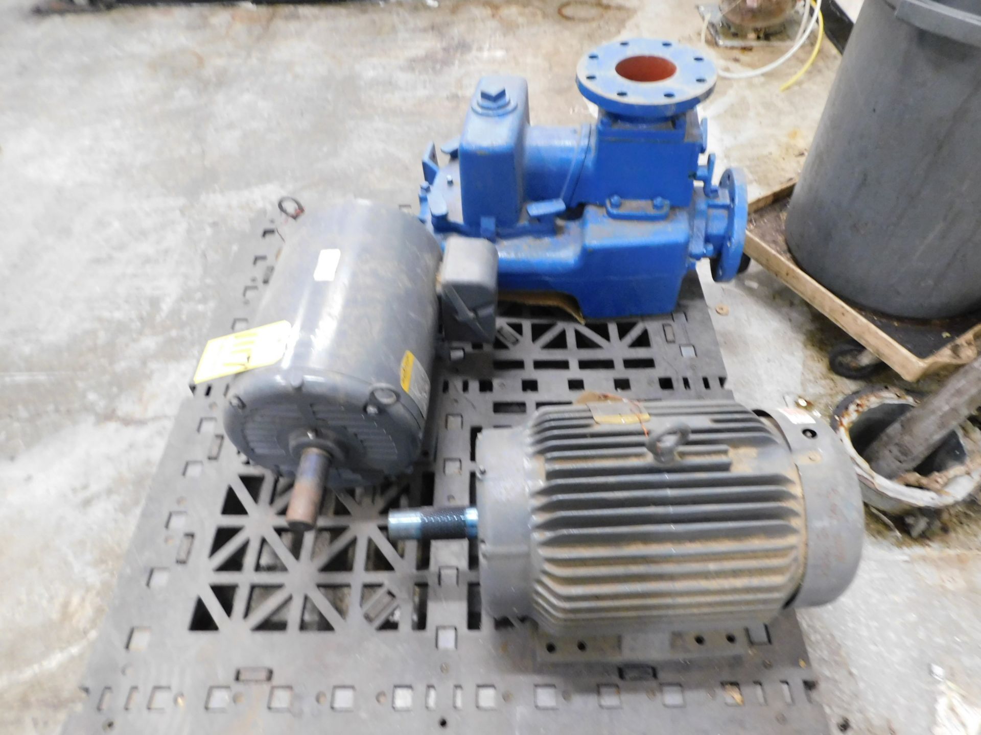 (2) Baldor 20 HP Motors and Pump Housing