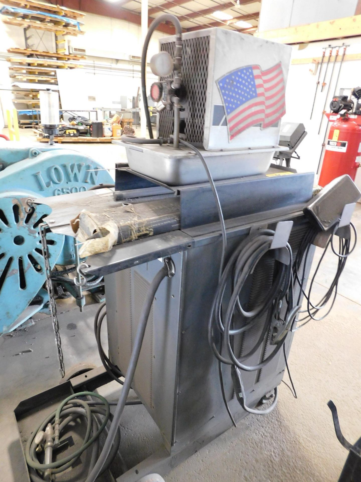 Lincoln Square Wave Tig 300 Tig Welder, SN AC665032, with Bernard Chiller, Foot Pedal Control, Tig - Image 4 of 5