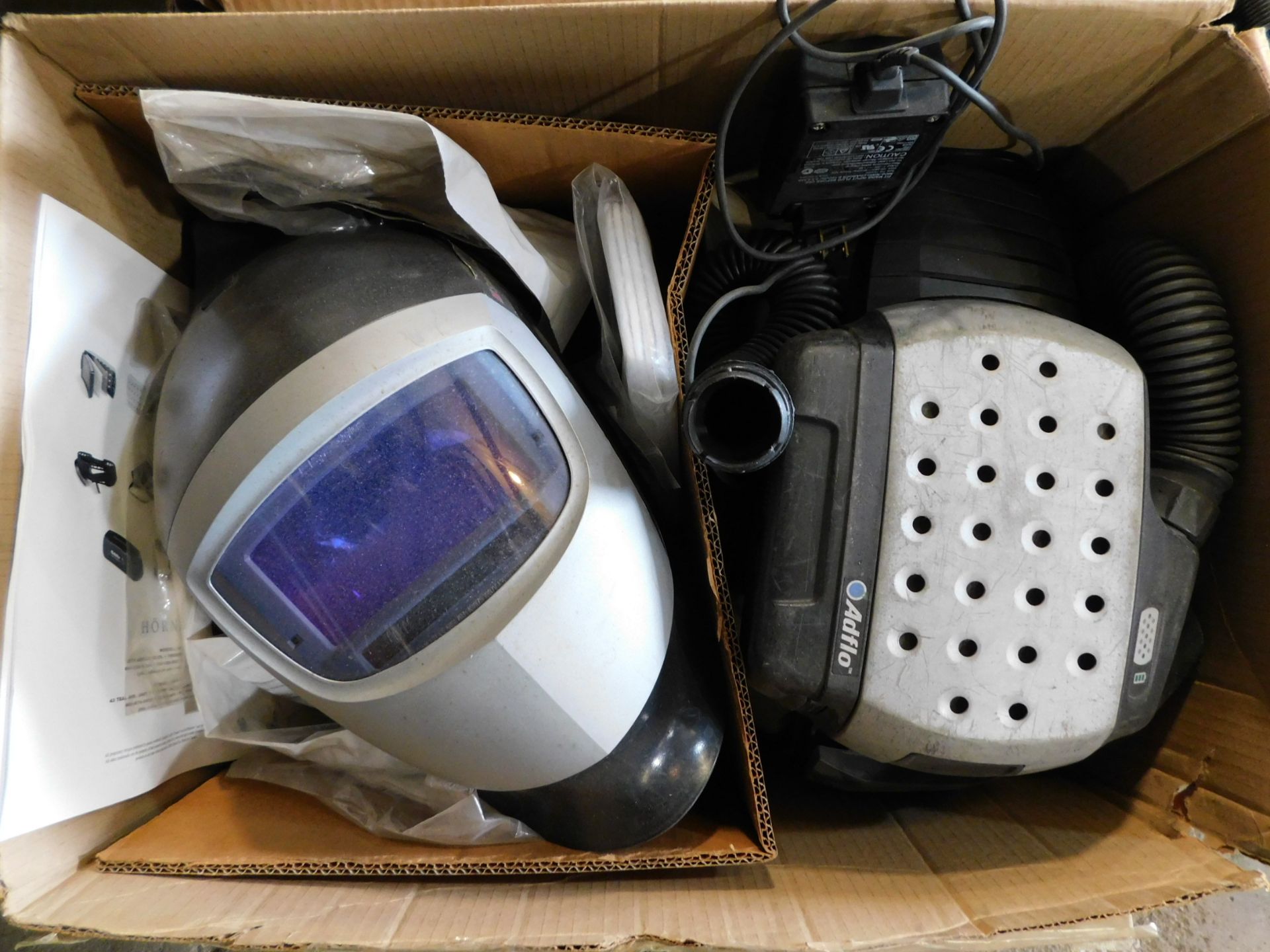 Welding Helmet and Adflow Respirator