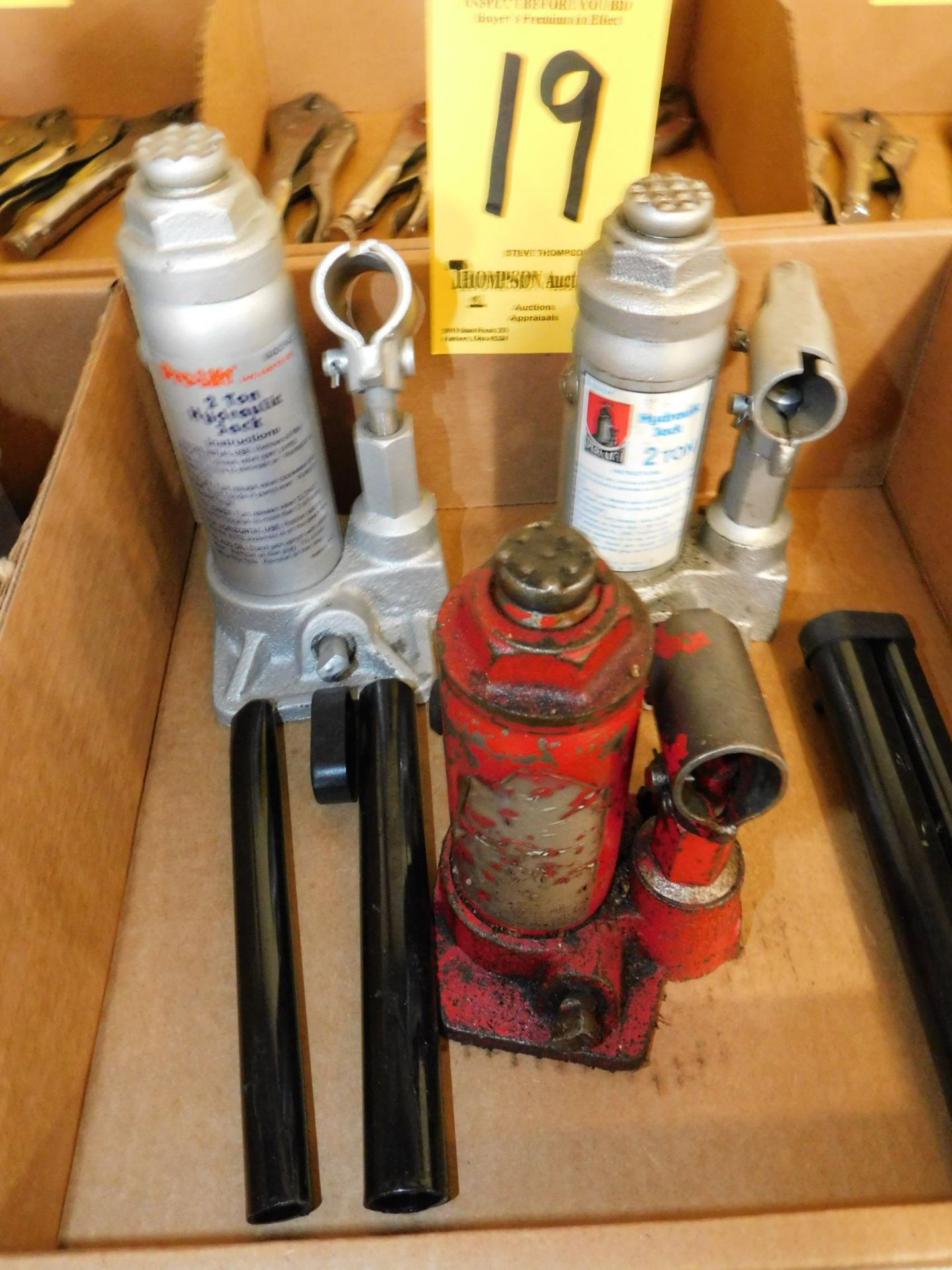 (3) 2-Ton Bottle Jacks