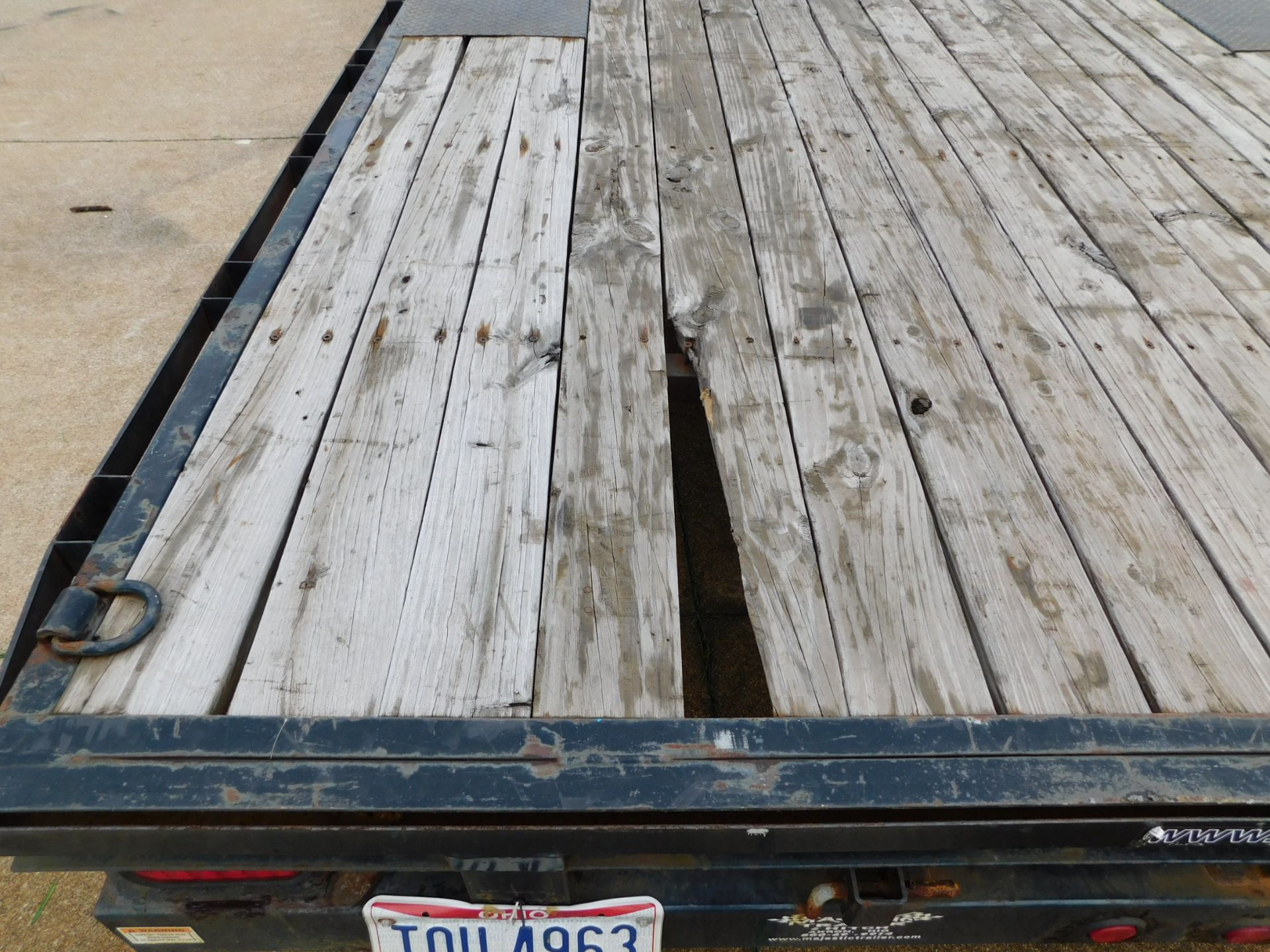 Sure-Trac Tandem Axle 20' Deck Over Trailer, Wood Deck, 102" Wide, D-Rings and Chain Rail - Image 9 of 15