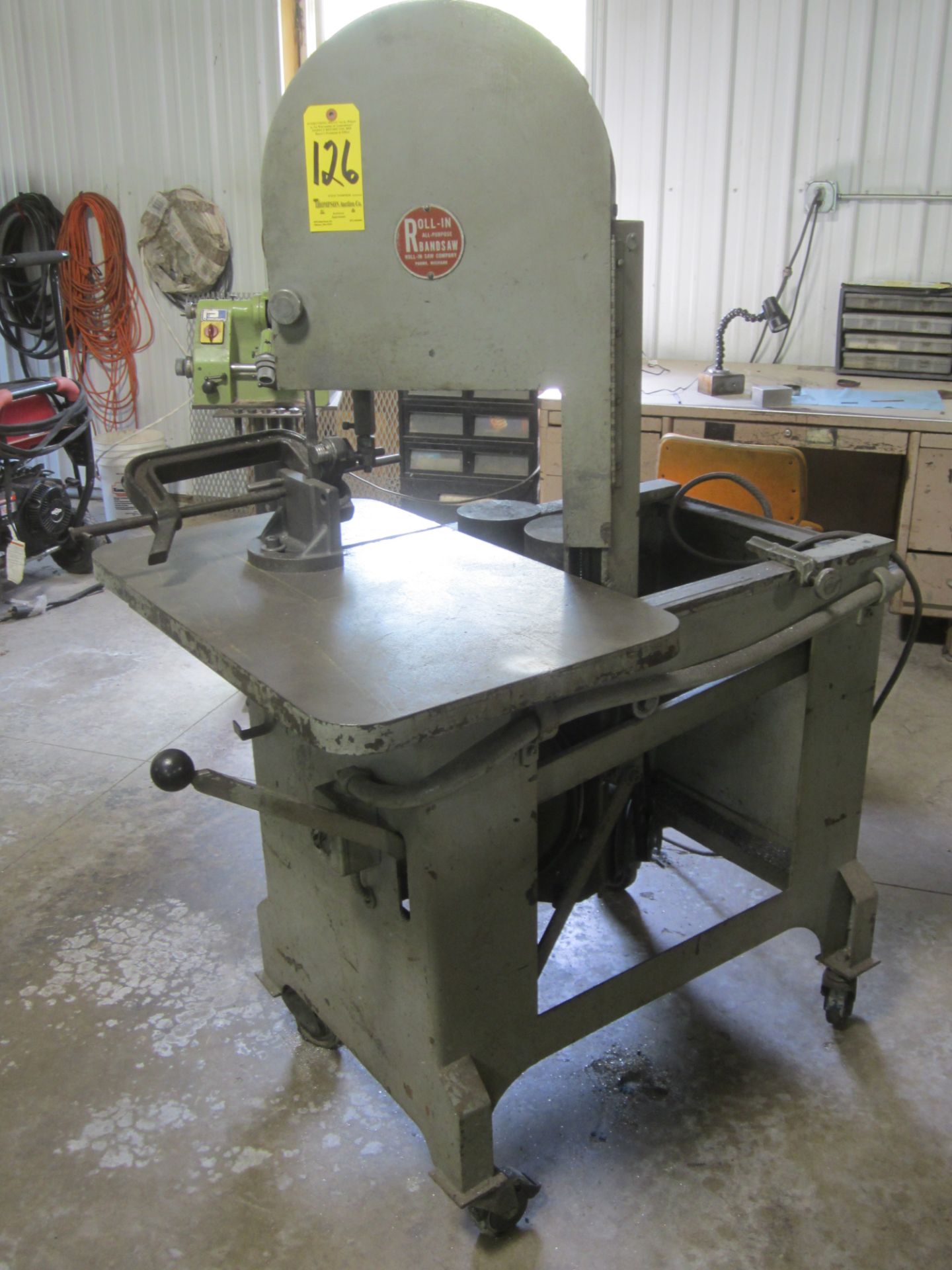 Roll In Universal Band Saw, s/n 3159