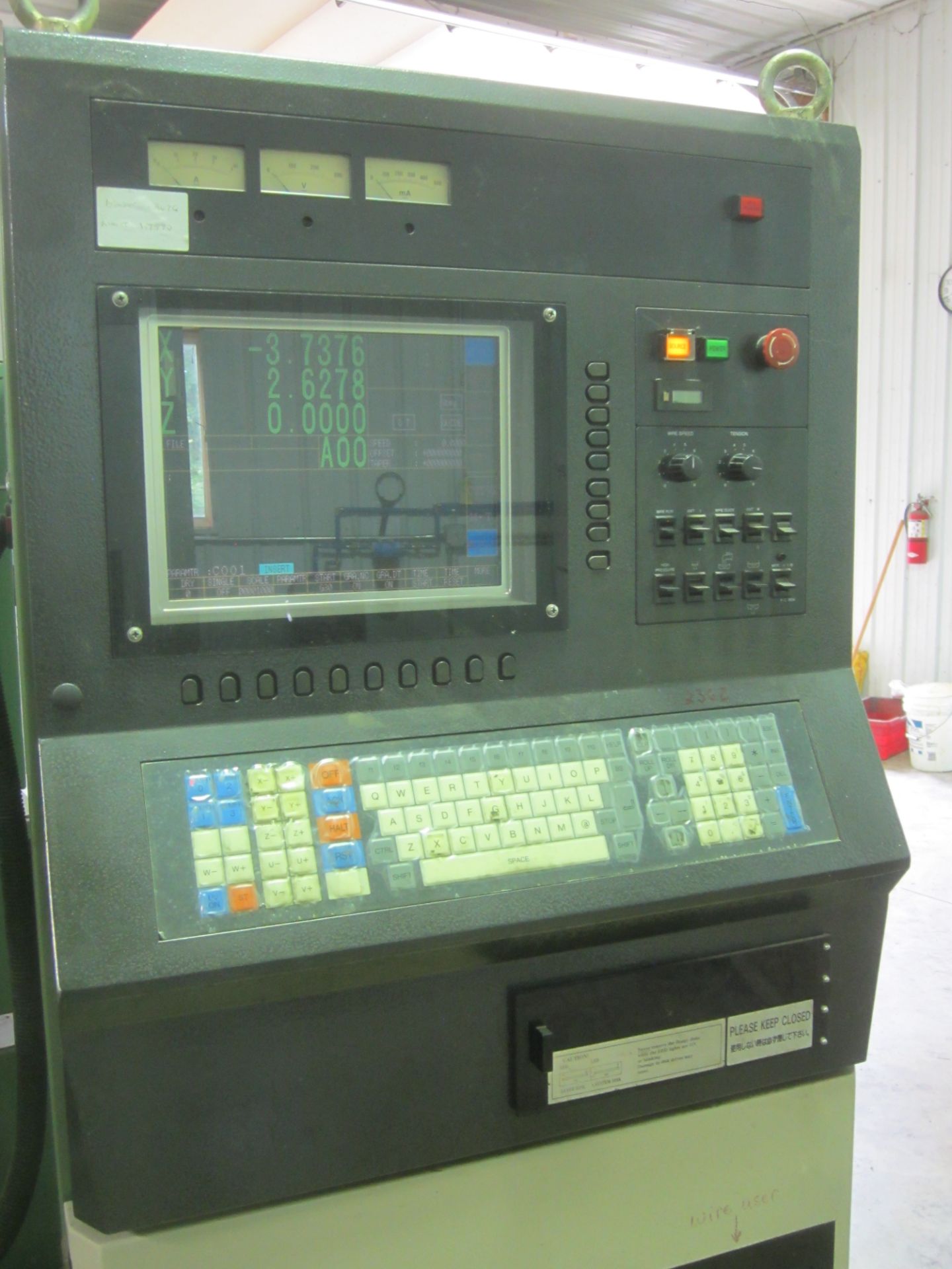 Sodick Model A300D CNC Wire EDM, s/n 1801, New 1997, 5-Axis, Mark 21 EDW CNC Control, Work Tank - Image 7 of 11