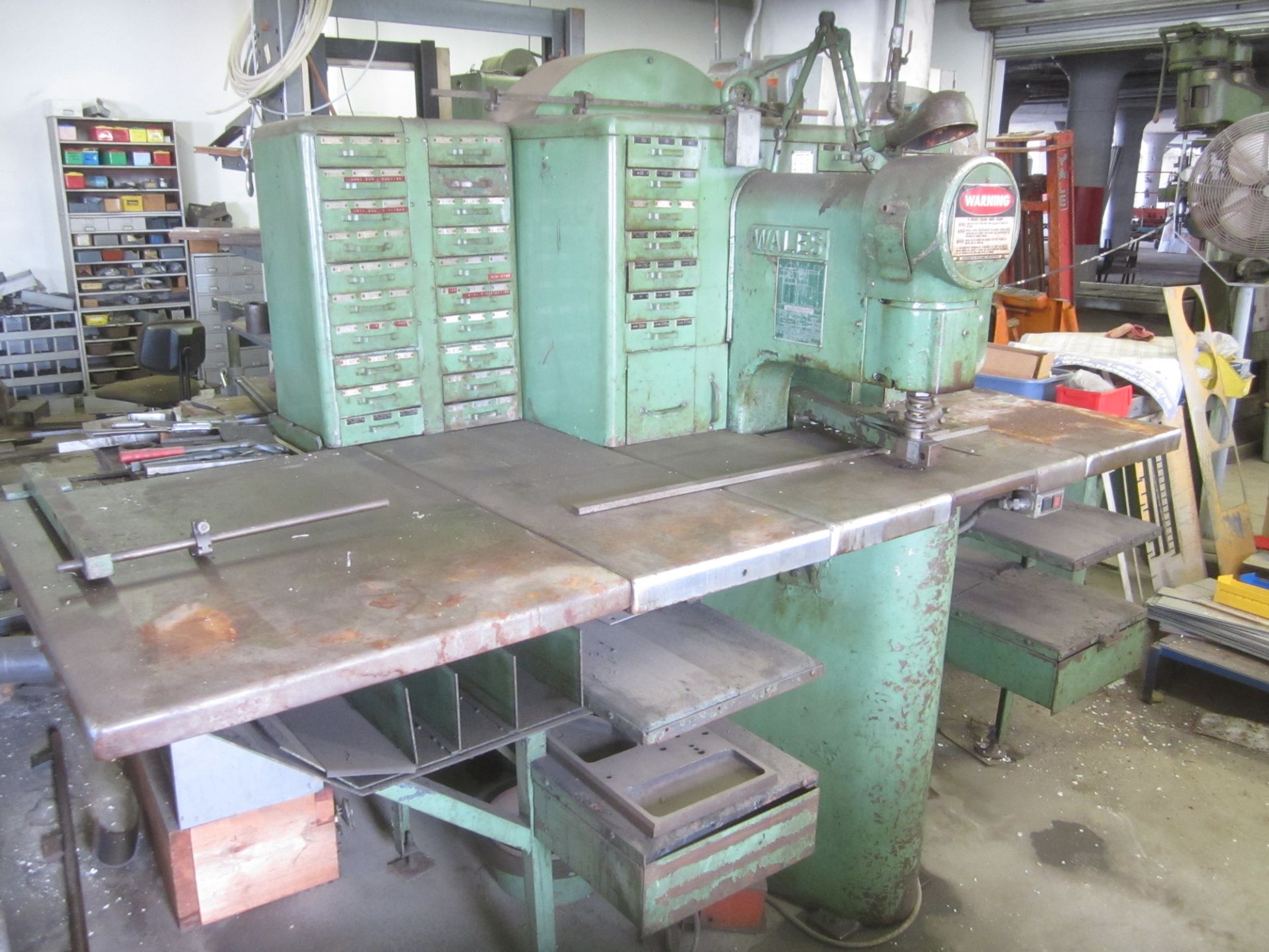 Wales Strippit Model 10AA Fabricator, s/n 248-124-52, 10 Ton, Large Quantity Punches and Dies