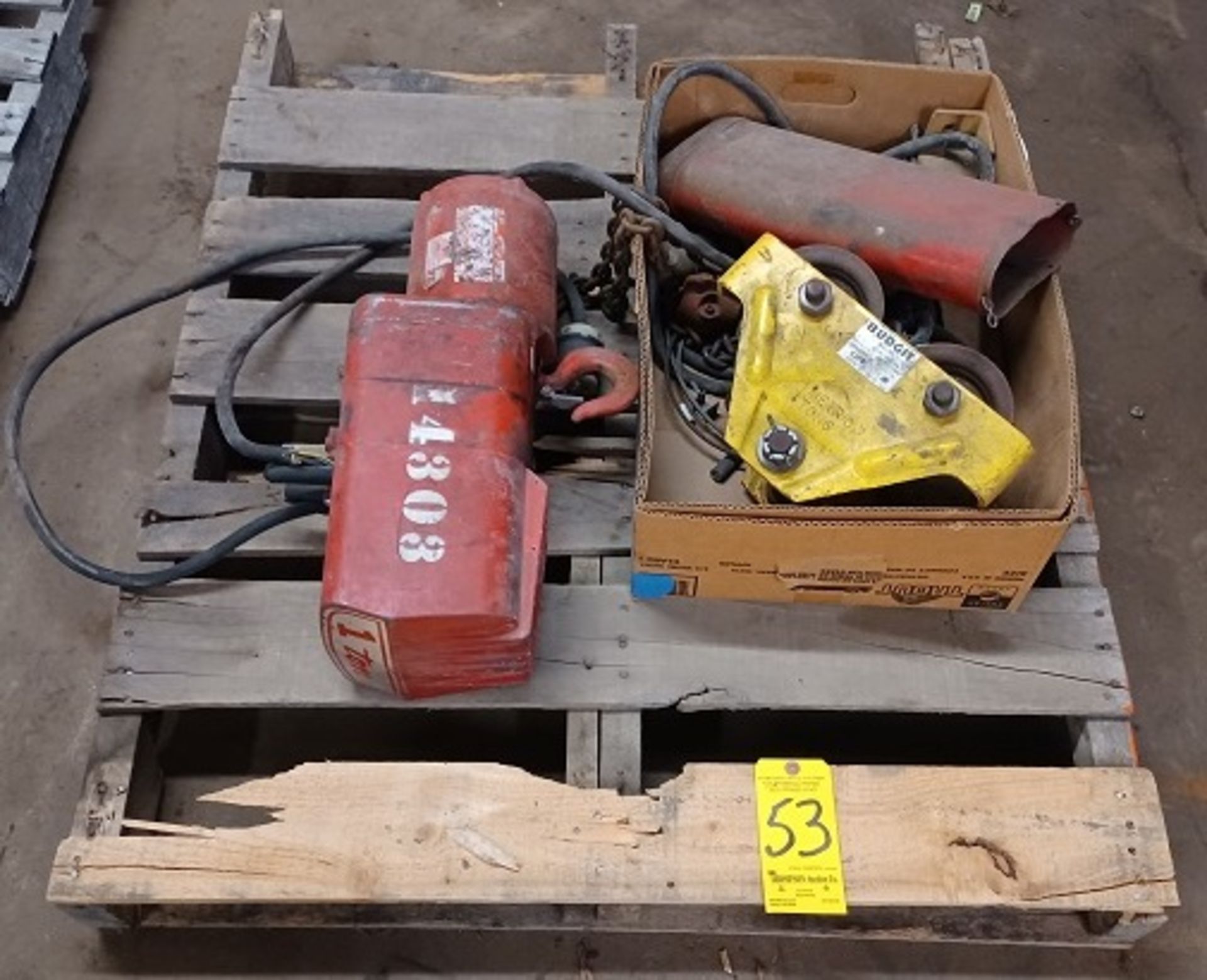 Dayton 1/4 Ton Electric Hoist, 230/460/3/60 AC