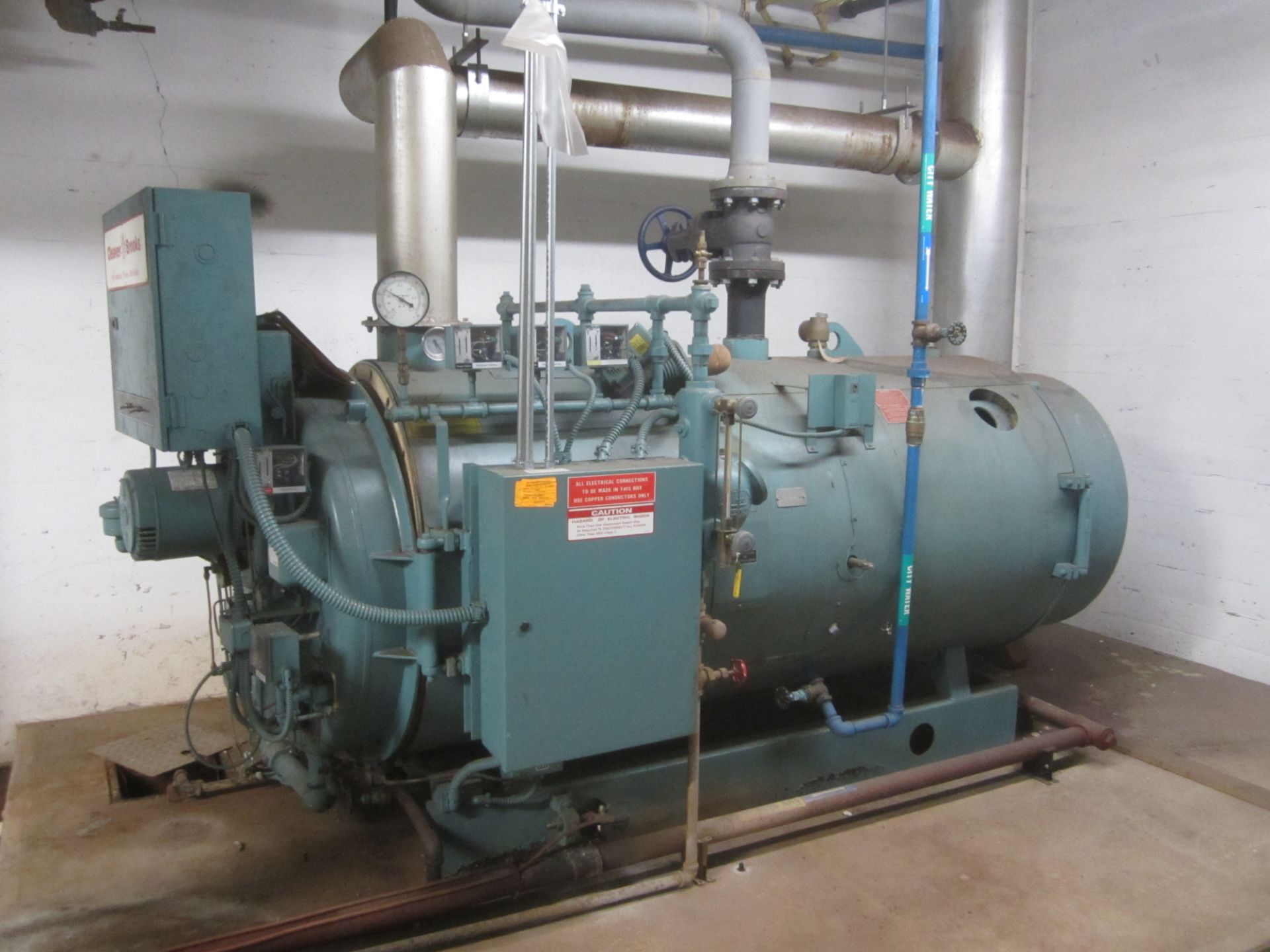 Cleaver Brooks Model CB200-30 Natural Gas Fired Boiler, s/n L-103186, New 2003, 1,255,000 BTU/Hr.,