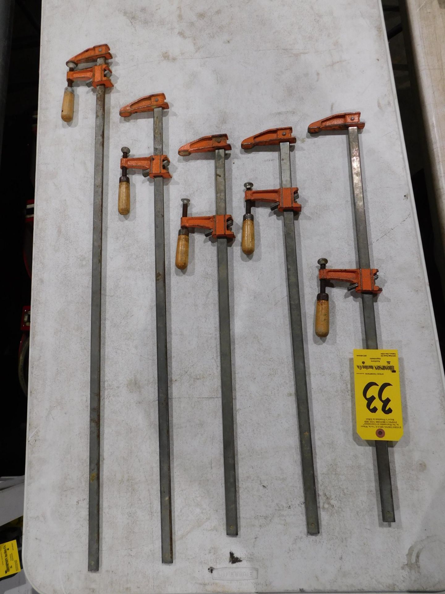 (5) Quick Adjust Bar Clamps