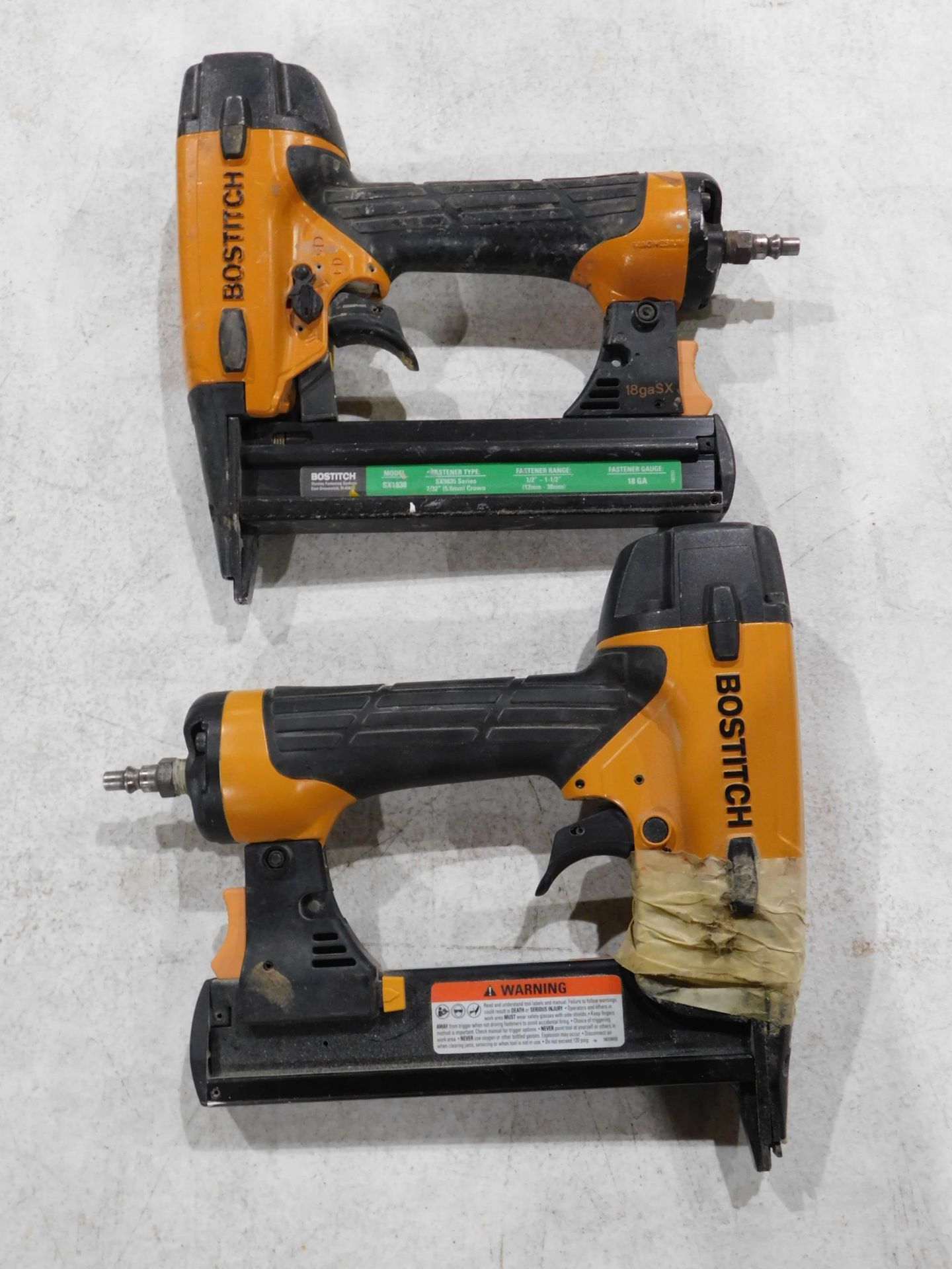 (2) Bostitch SX 1838 Nail Guns