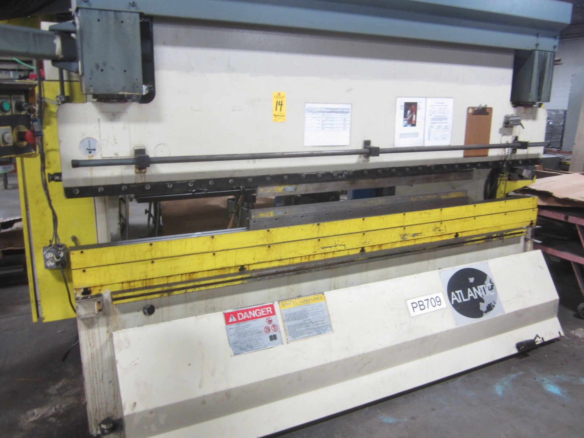 Atlantic Model HDE-120-108 Hydraulic Press Brake, s/n 90485, 120 Tons, 122” Overall, 102” Between - Image 5 of 6