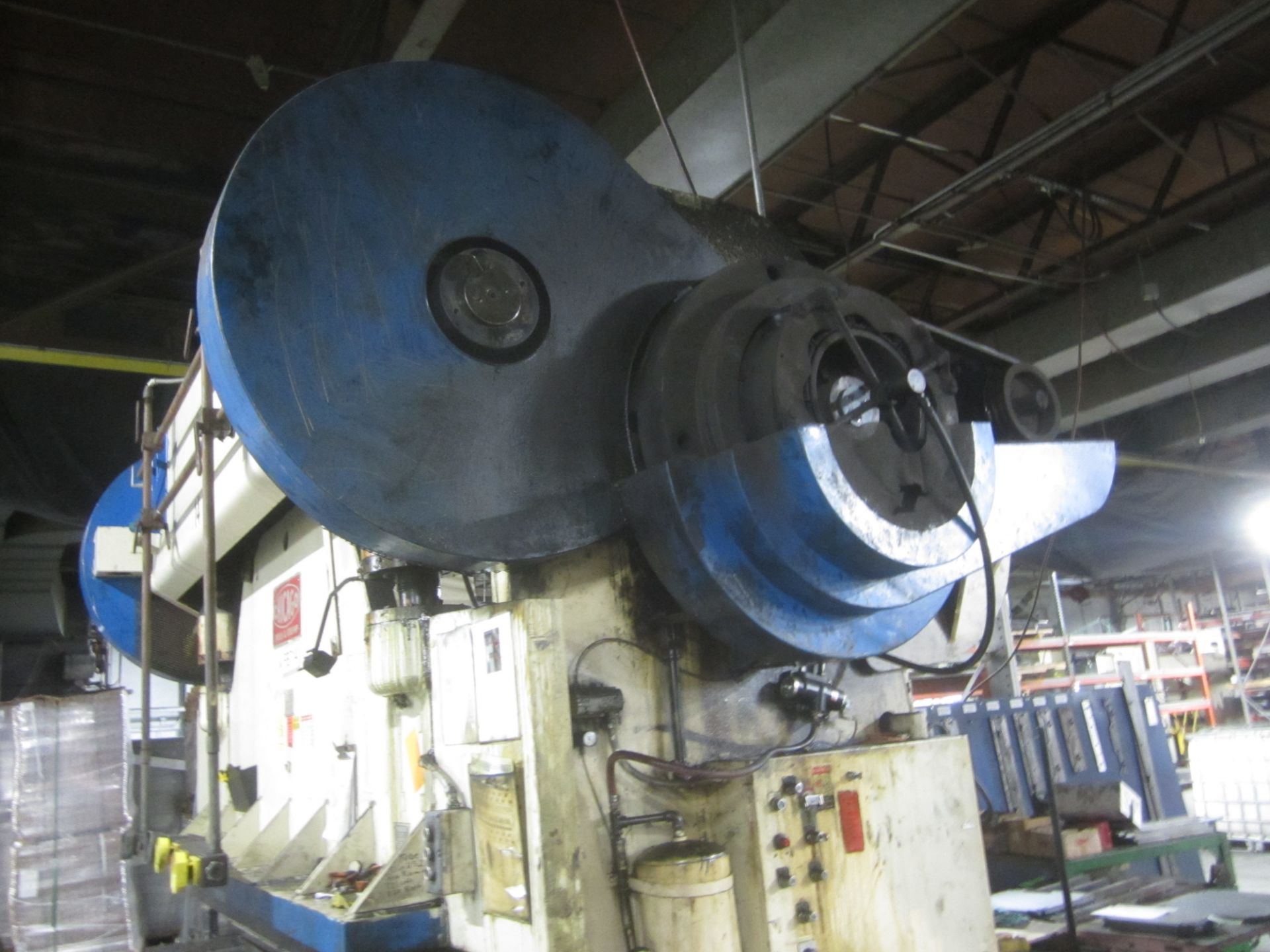 Chicago Dreis & Krump Model 400-D-10 Mechanical Press Brake, s/n P-9376, 400 Ton, 10’6” Overall, 8’ - Image 7 of 9