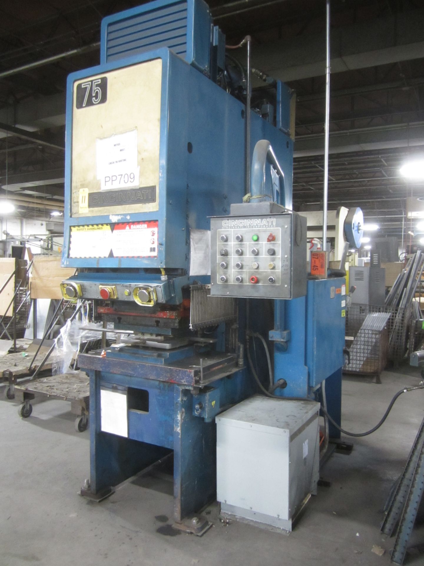 Cincinnati Model 75-OBS Hydraulic Punch Press, s/n 51814, 75 Ton, 8” Stroke Max., New 2000 - Image 2 of 9