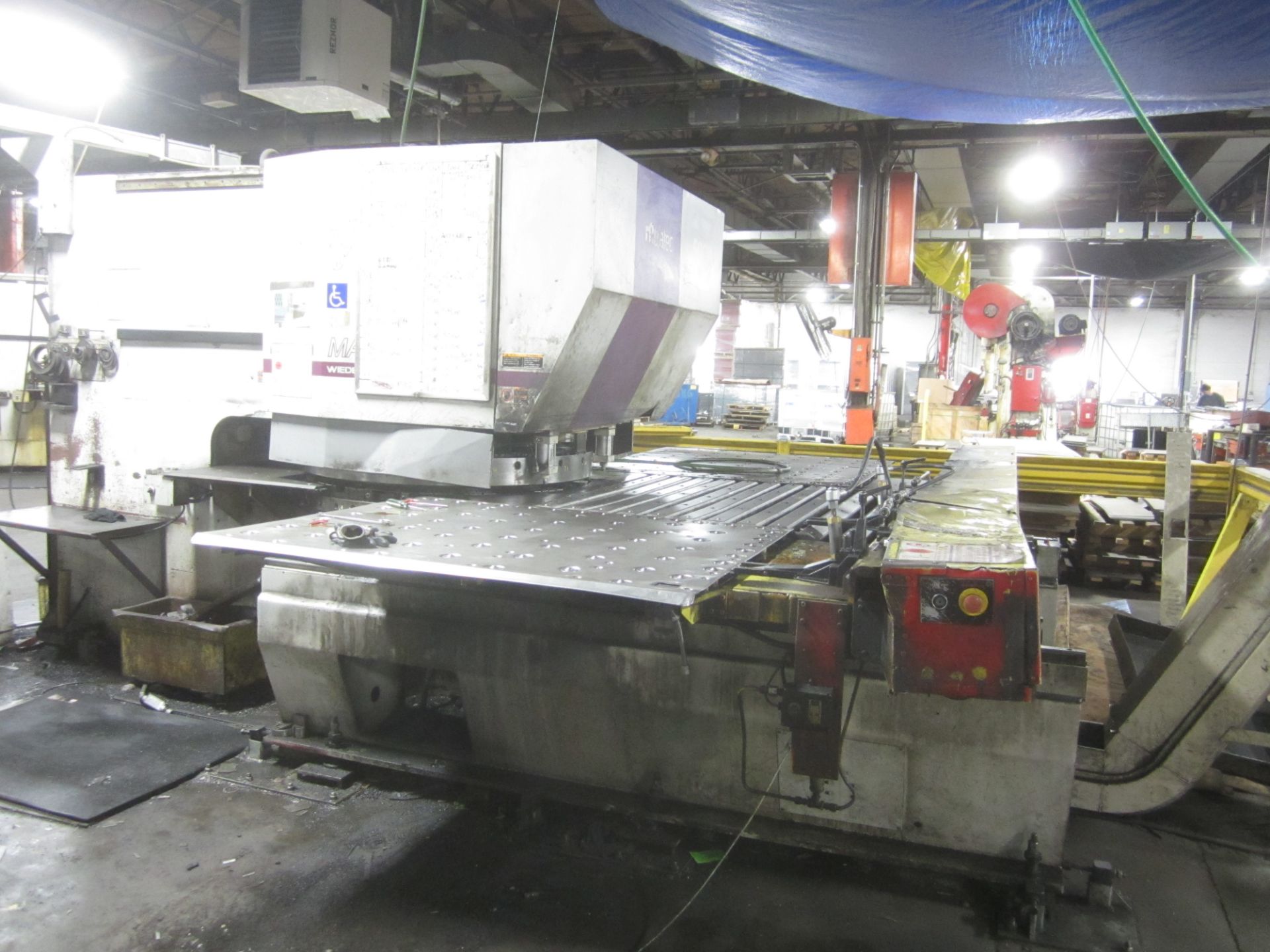 Muratec Model M5000 CNC Turret Punch, s/n 655, Fanuc 16P CNC Control, 45 Ton, 72” X 60” Sheet Size