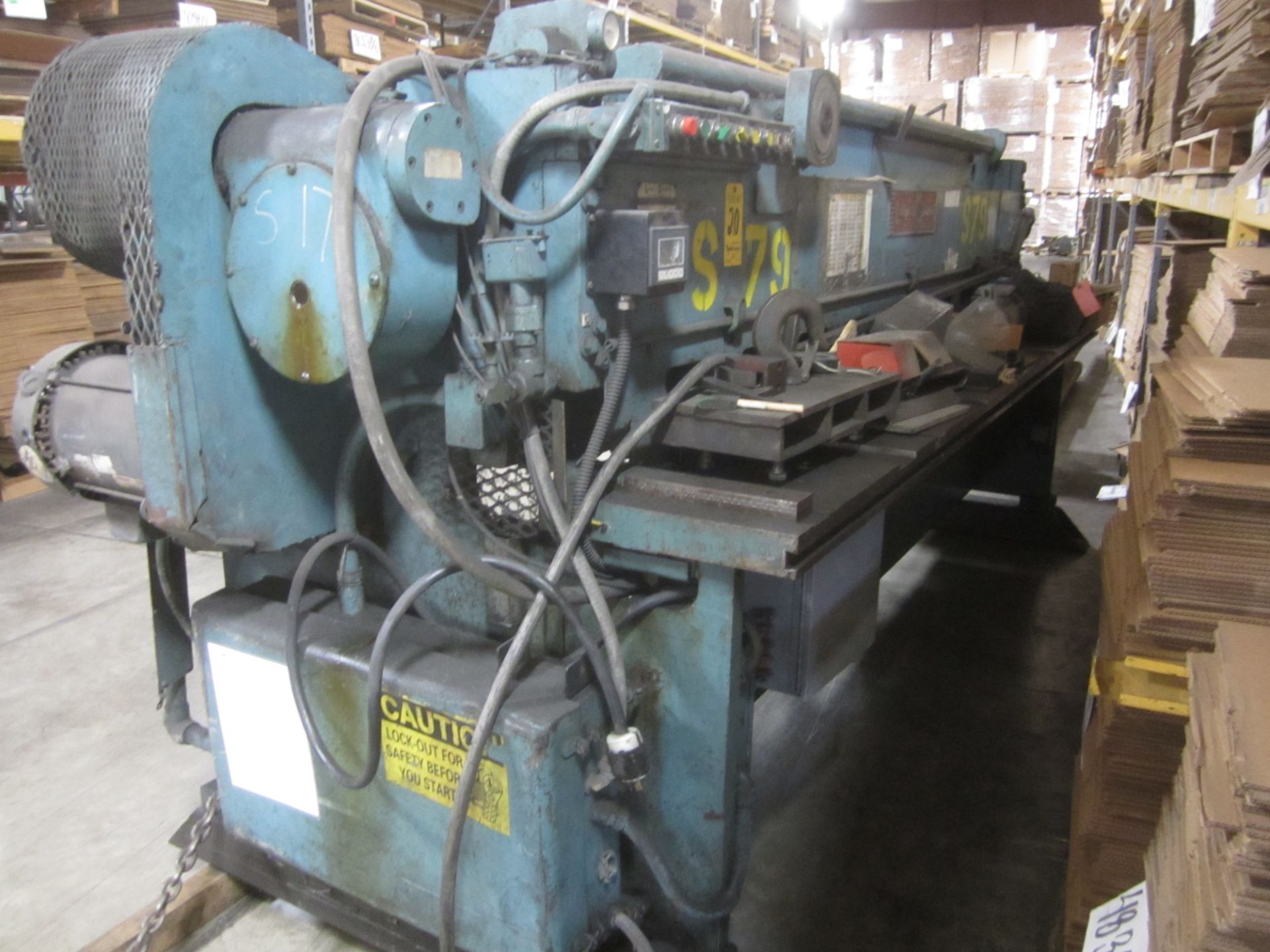 Lodge & Shipley Model U2L0-SL Power Squaring Shear, s/n 47331, 10’ X 10 Gage, Front Operated - Image 2 of 9