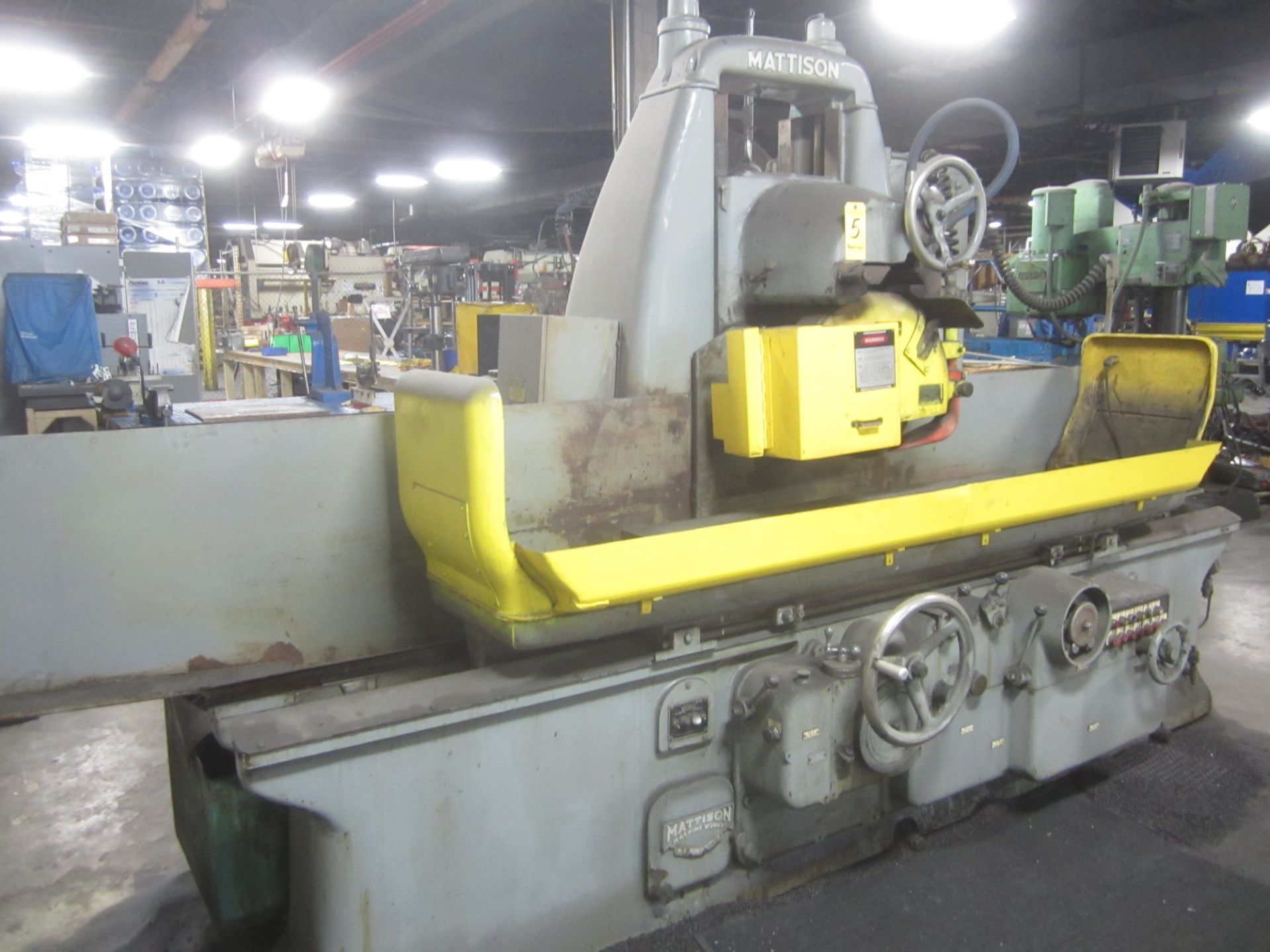 Mattison 14” X 60”, 2-Axis Surface Grinder, s/n 12480, with Power Elevation, Electric Chuck with - Image 2 of 11