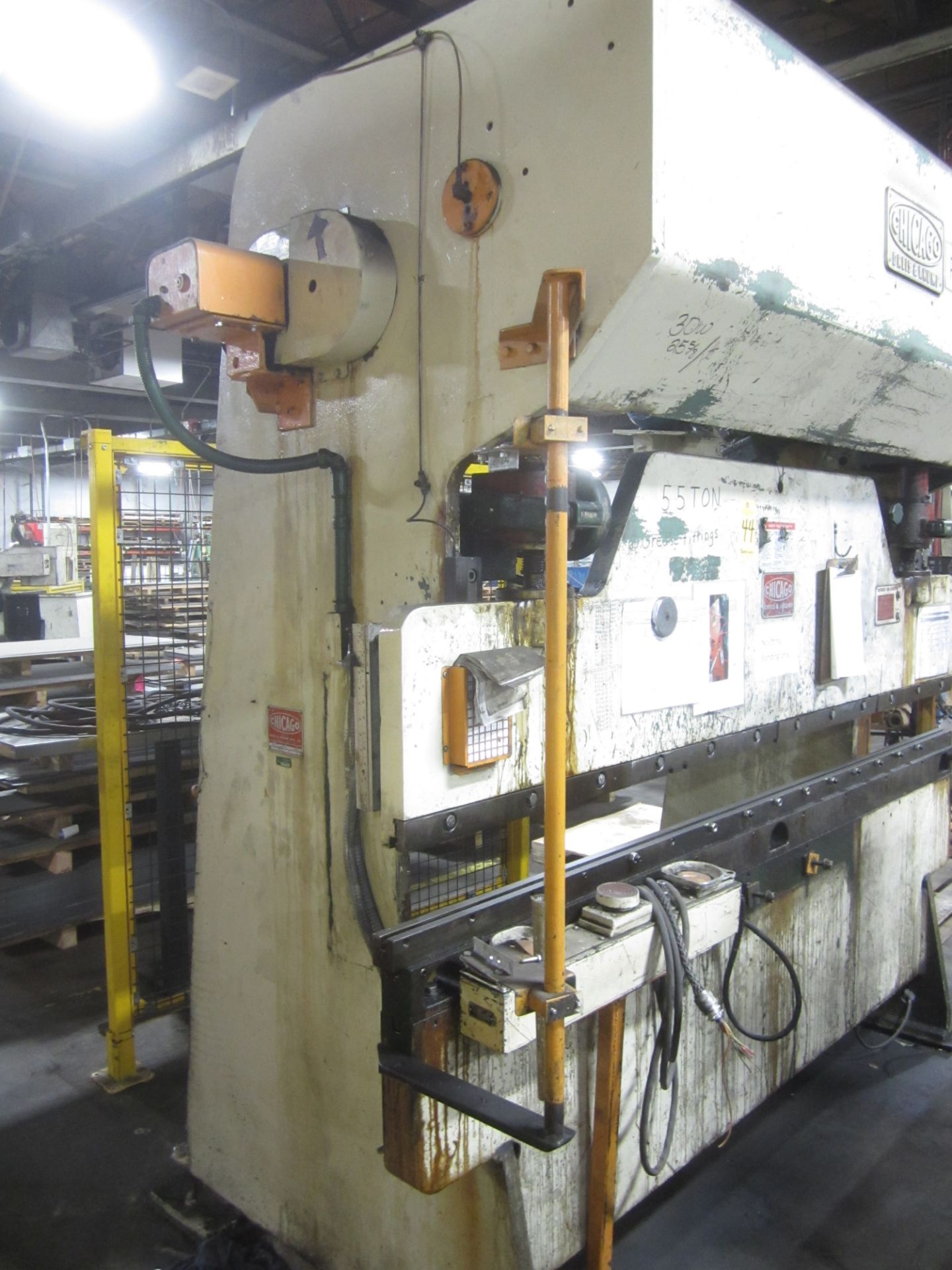 Chicago Dreis & Krump Model 68B Mechanical Press Brake, s/n L-16551, 55 Ton, 8’6” Overall, 6’6” - Image 3 of 7