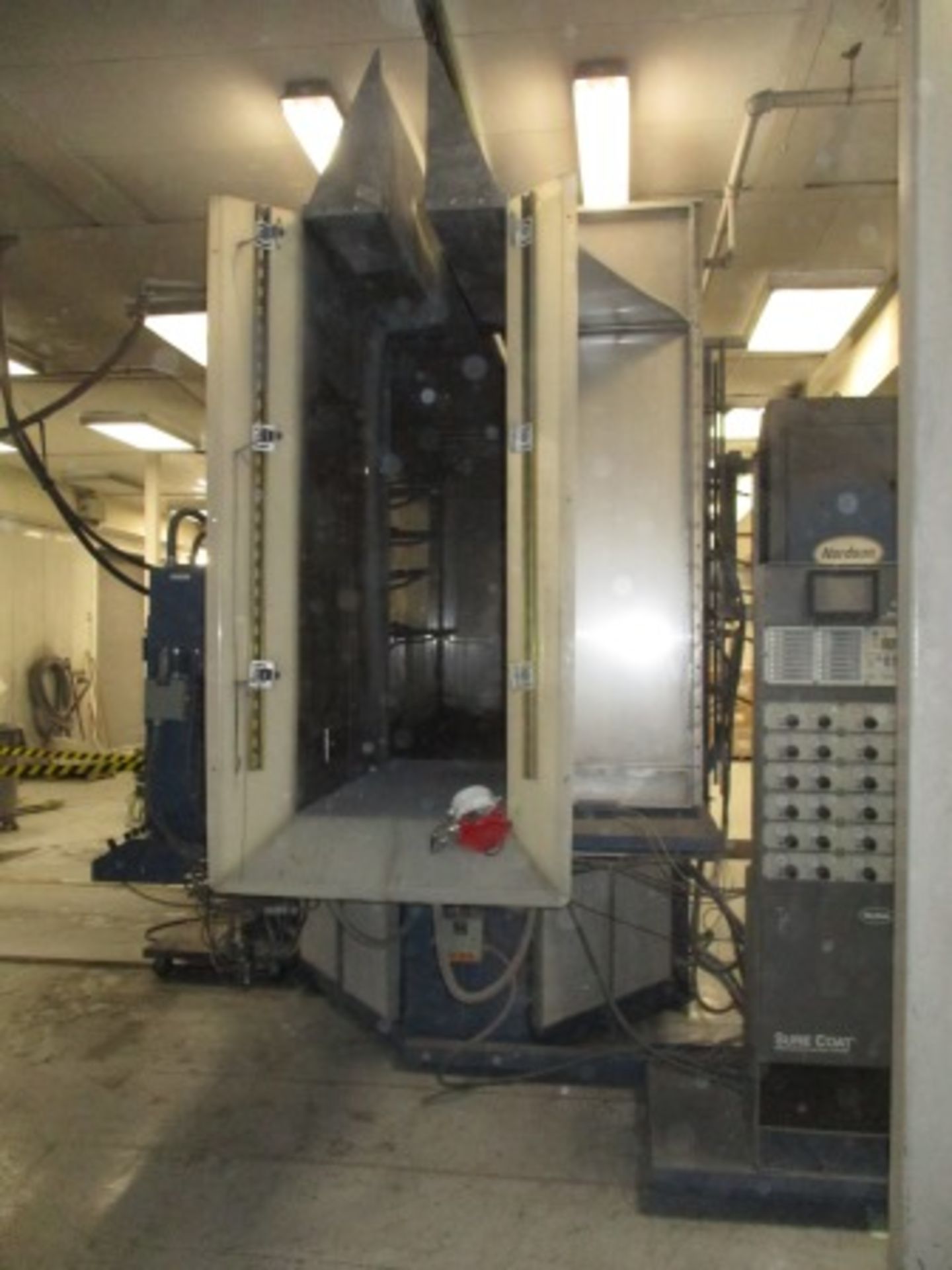 Nordson Powder Coat Paint System, New 2003, (2) Nordson Model NHC-4 Automatic Powder Coat Booths, - Image 25 of 58