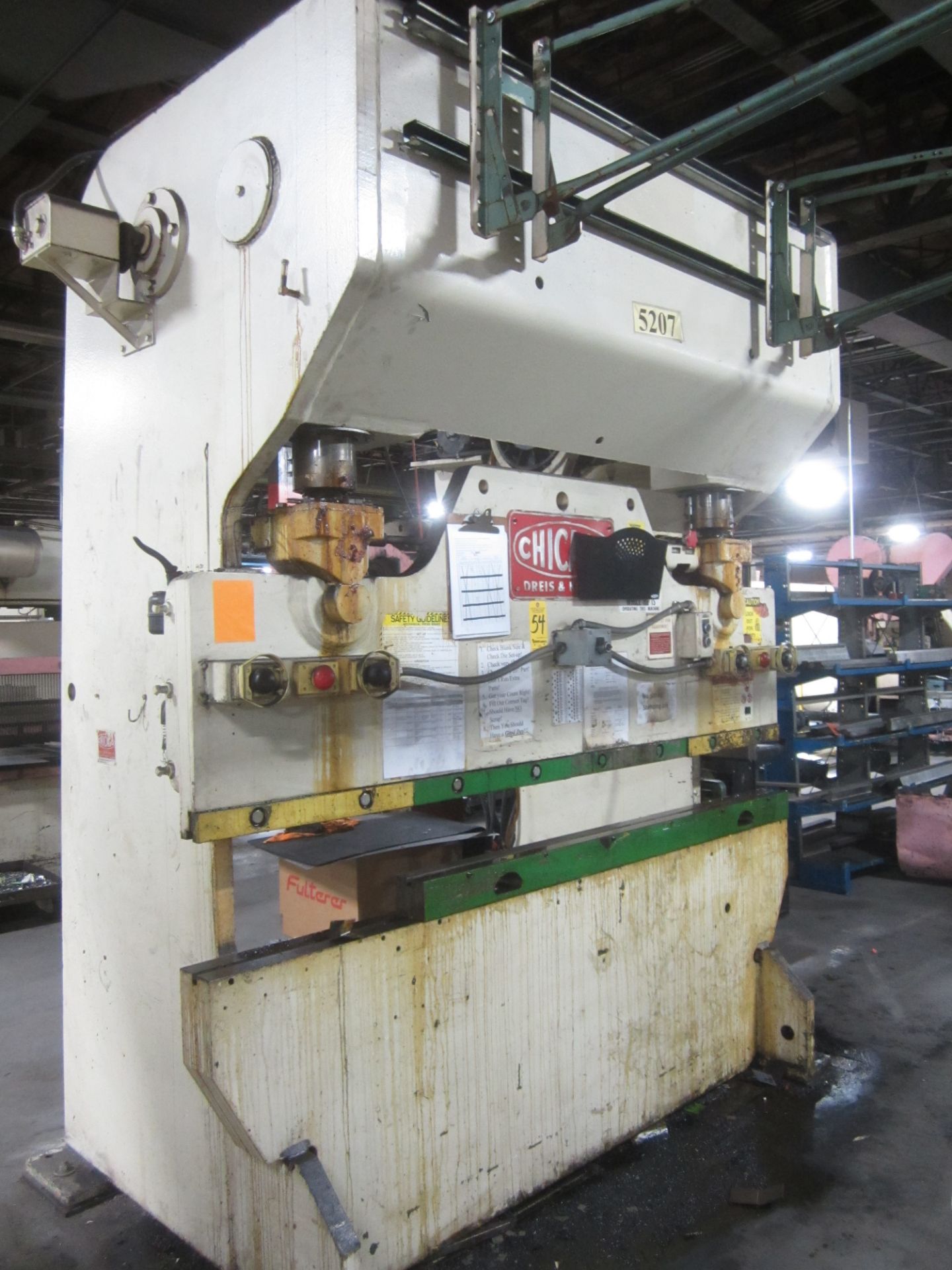 Chicago Dreis & Krump Model 68R Mechanical Press Brake, s/n L18834, 150 Ton, 8’ Overall, 6’6”