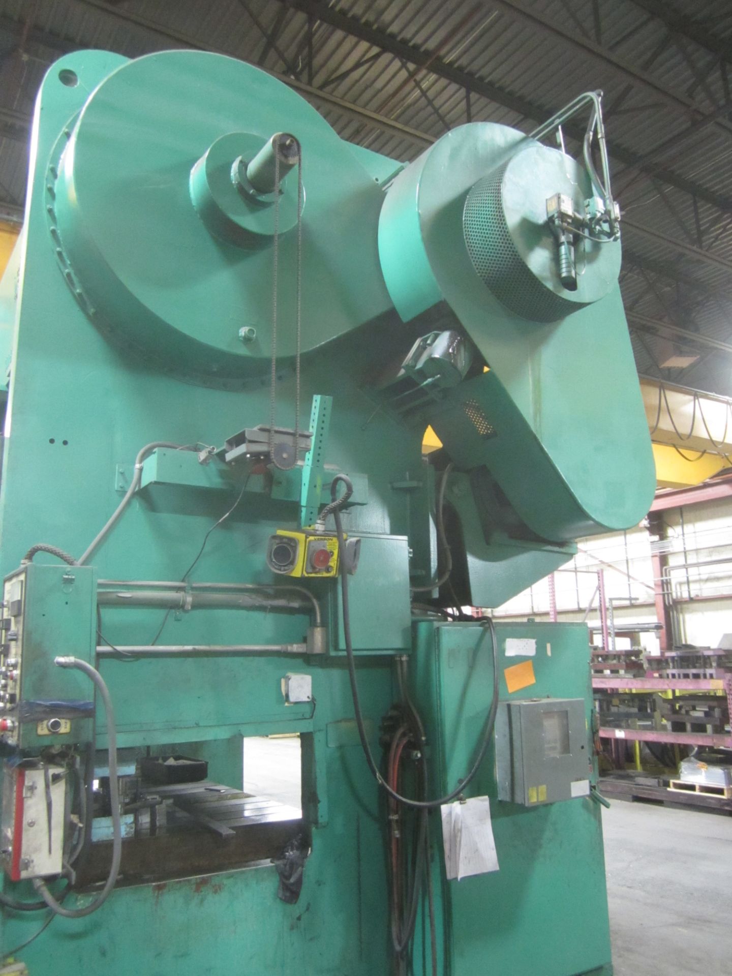 Verson Model 300-B2-96 Straight Side Press, s/n 28252, 300 Ton, 10” Stroke, 22” Shut Height, 6” - Image 7 of 10