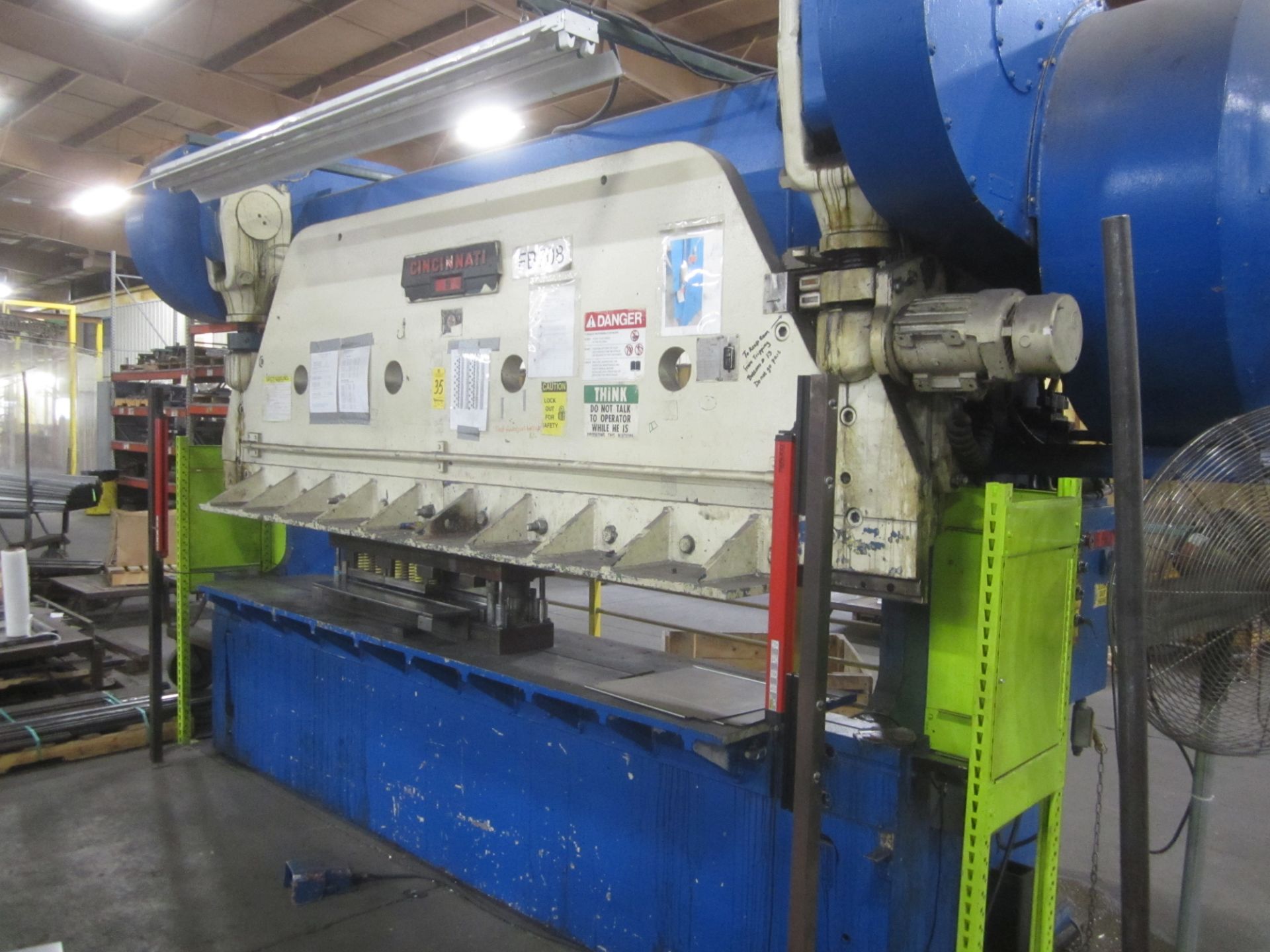 Cincinnati #9 Mechanical Press Brake, s/n 34952, 225 Ton, 12’ Overall, 10’6” Between Housings, Air - Image 2 of 13