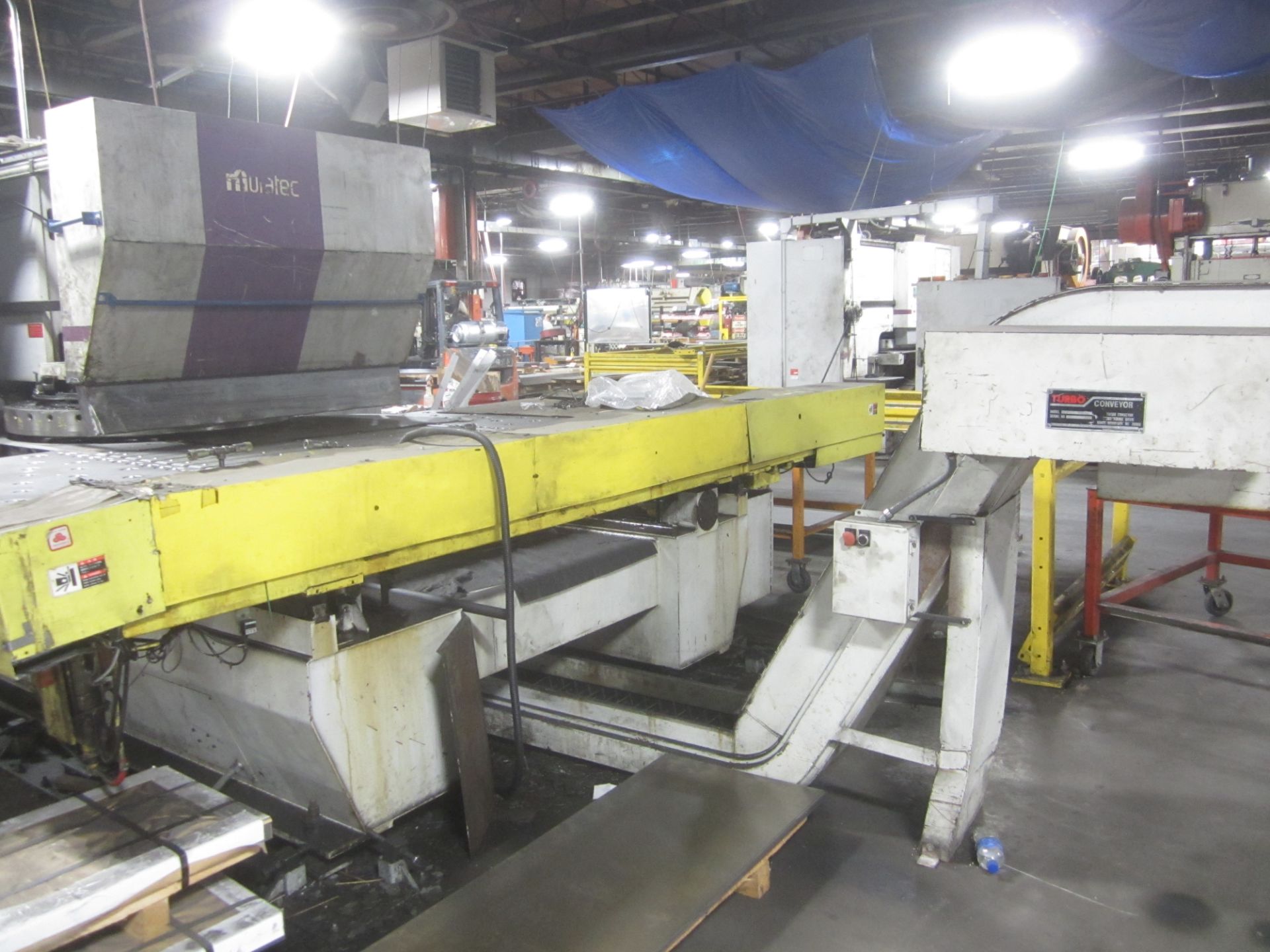 Muratec Model M5000 CNC Turret Punch, s/n 676, Fanuc 16P CNC Control, 45 Ton, 72” X 60” Sheet Size - Image 2 of 8