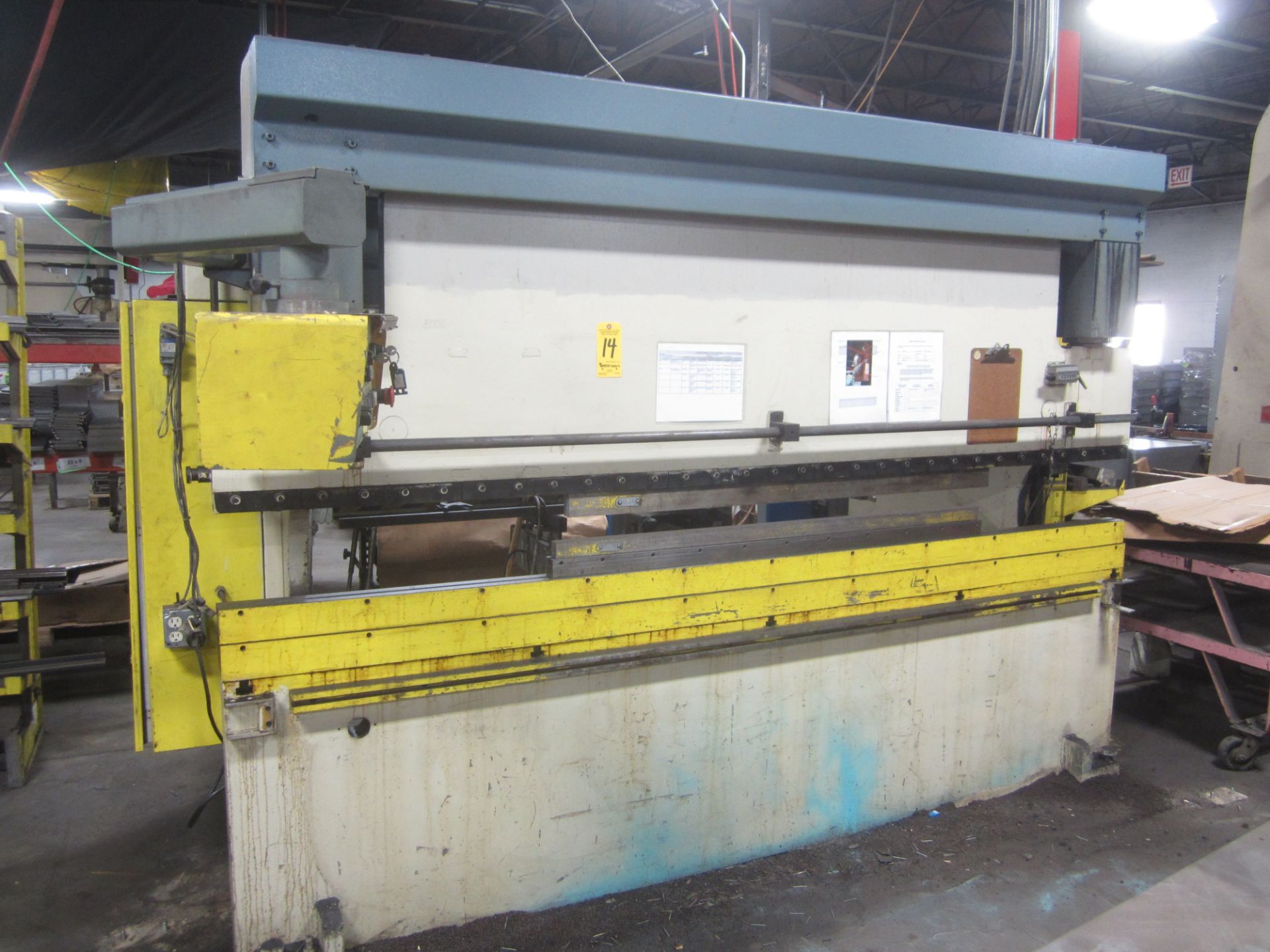 Atlantic Model HDE-120-108 Hydraulic Press Brake, s/n 90485, 120 Tons, 122” Overall, 102” Between