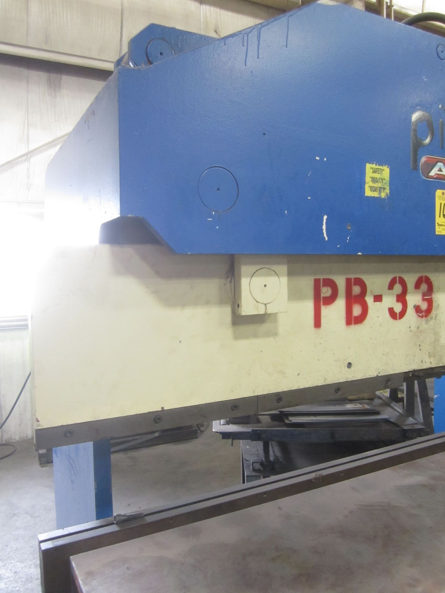 Piranha/AllSteel Hydraulic Press Brake, Model 9510, s/n 9510-1060, 95 Ton, 10’ Overall, 8’6” Between - Image 4 of 7