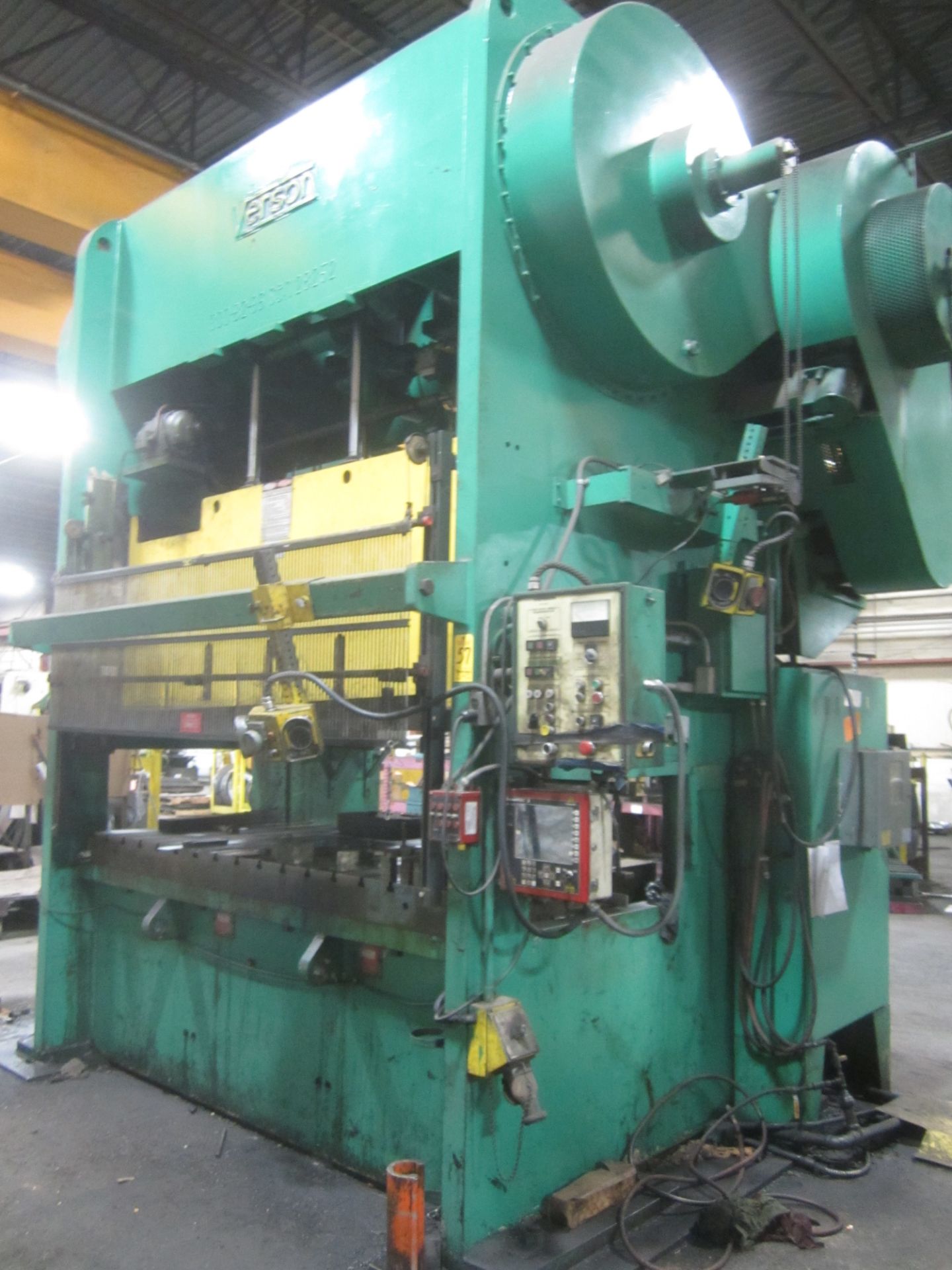 Verson Model 300-B2-96 Straight Side Press, s/n 28252, 300 Ton, 10” Stroke, 22” Shut Height, 6”