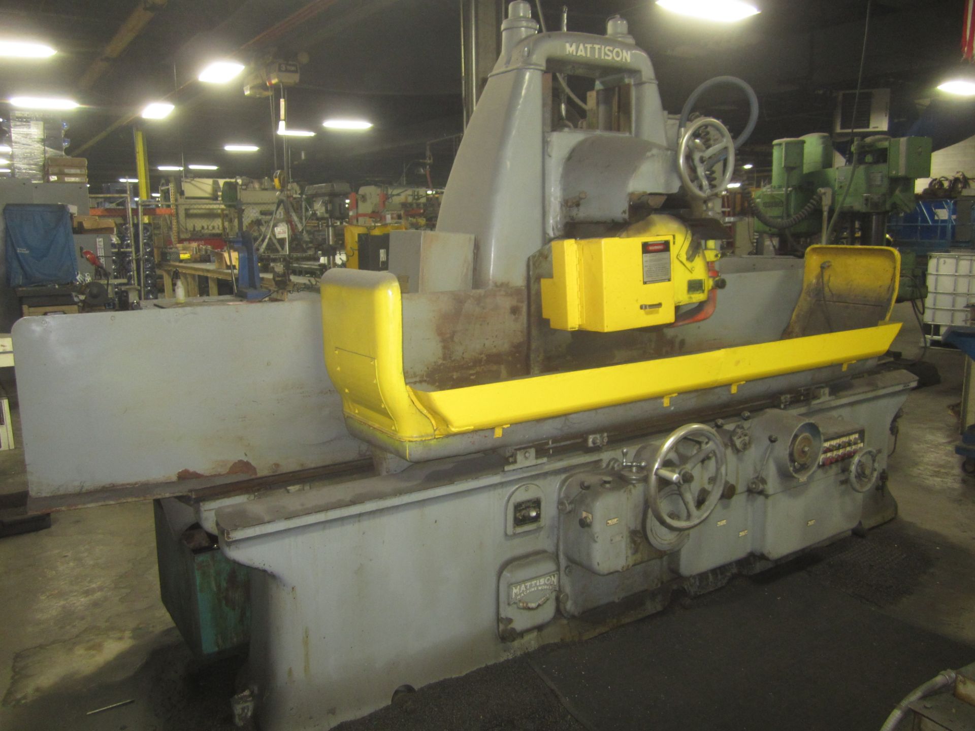 Mattison 14” X 60”, 2-Axis Surface Grinder, s/n 12480, with Power Elevation, Electric Chuck with - Image 10 of 11