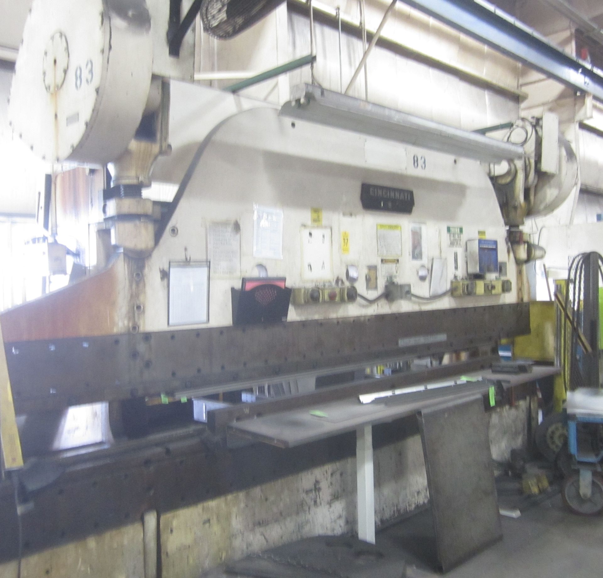 Cincinnati #9 Mechanical Press Brake, s/n 16K69, 225 Ton, 12’ Overall, 10’6” Between Housings, Not