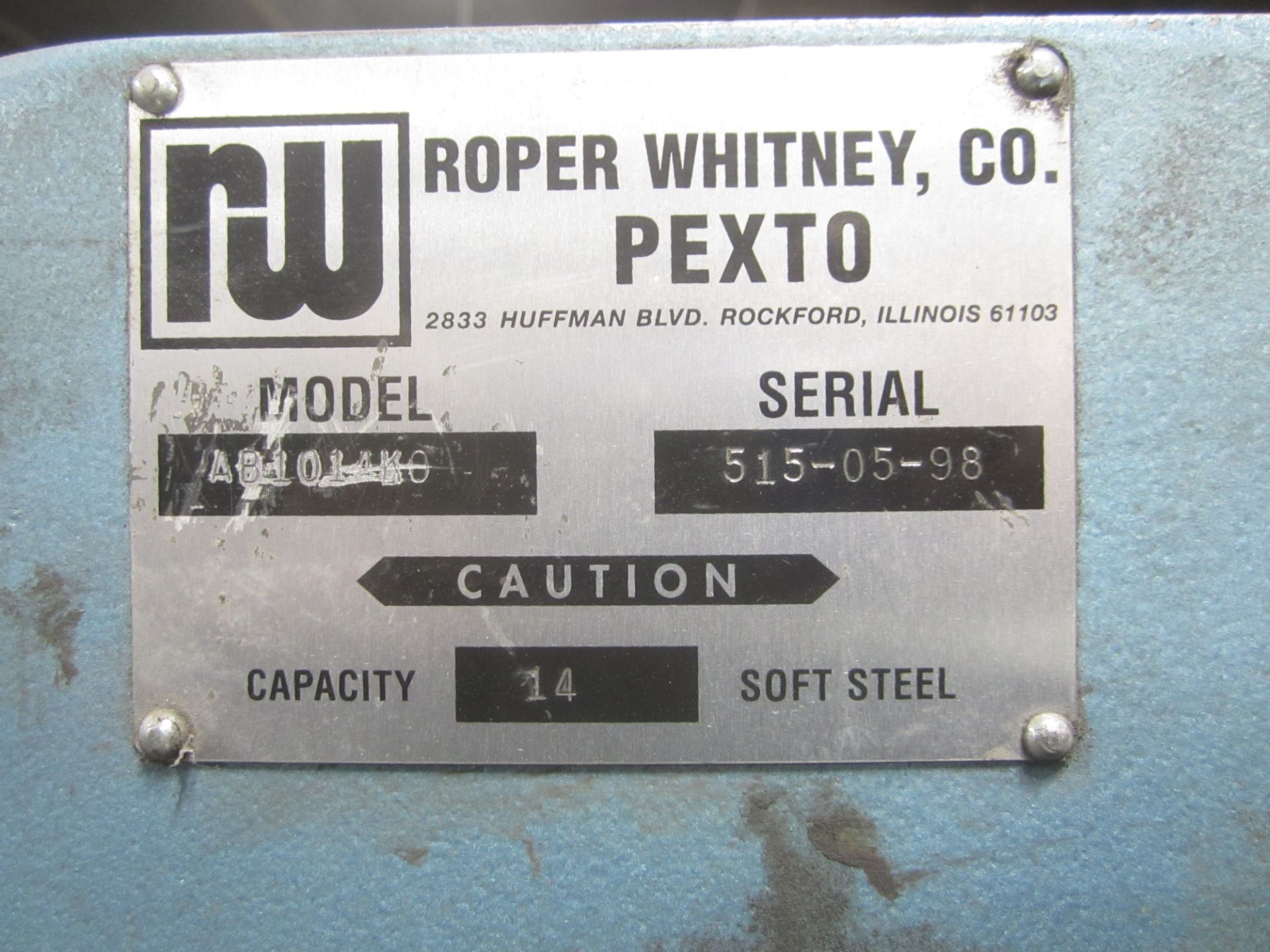 Roper Whitney Model AB101-4KO CNC Folding Machine, 515-05-98, New 1998, Orion CNC Control, 122” - Image 8 of 13