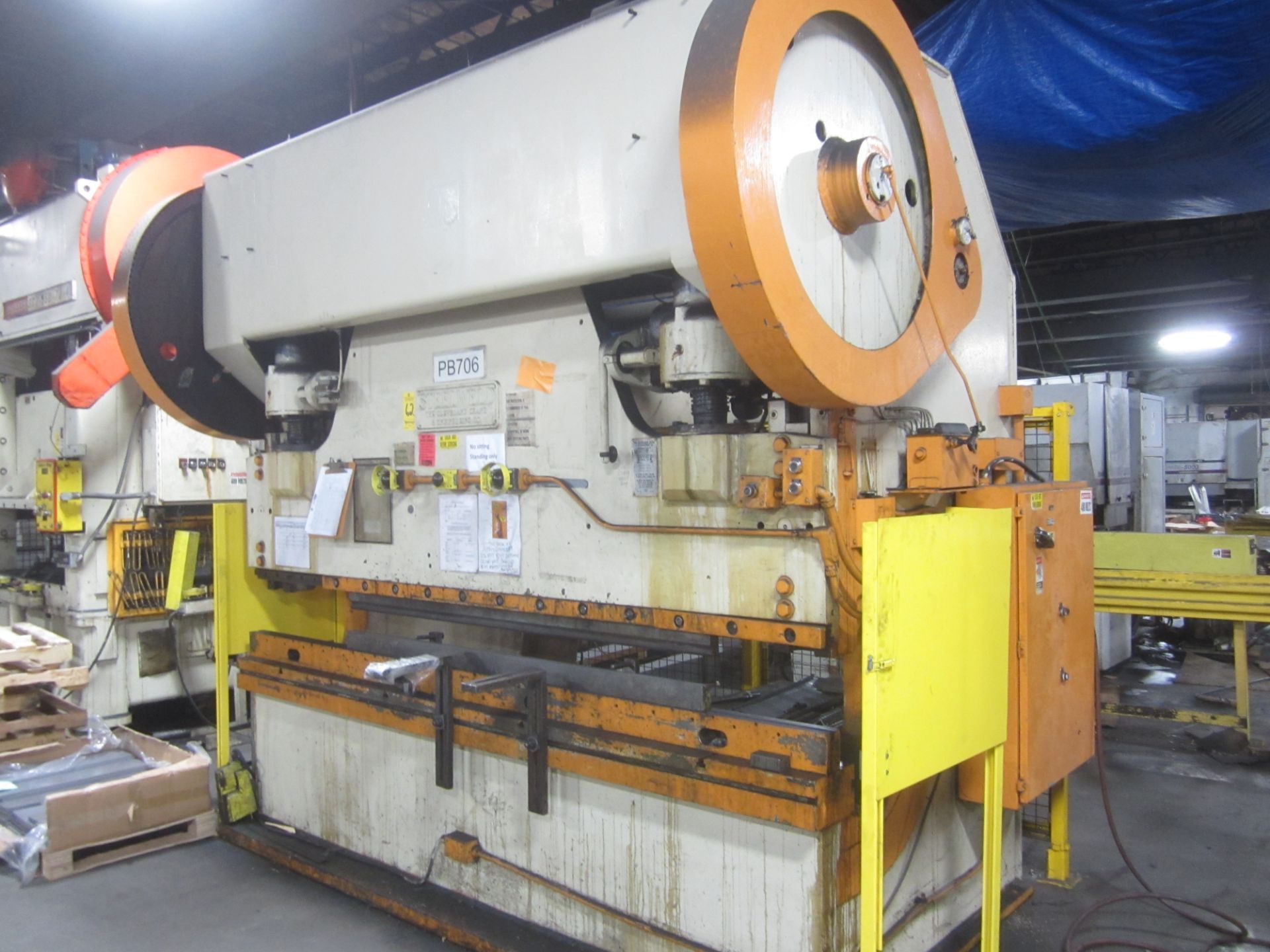 Steelweld Mechanical Press Brake, Model I4-8, s/n M-7660, 175 Ton, 10’ Overall, 104” Between