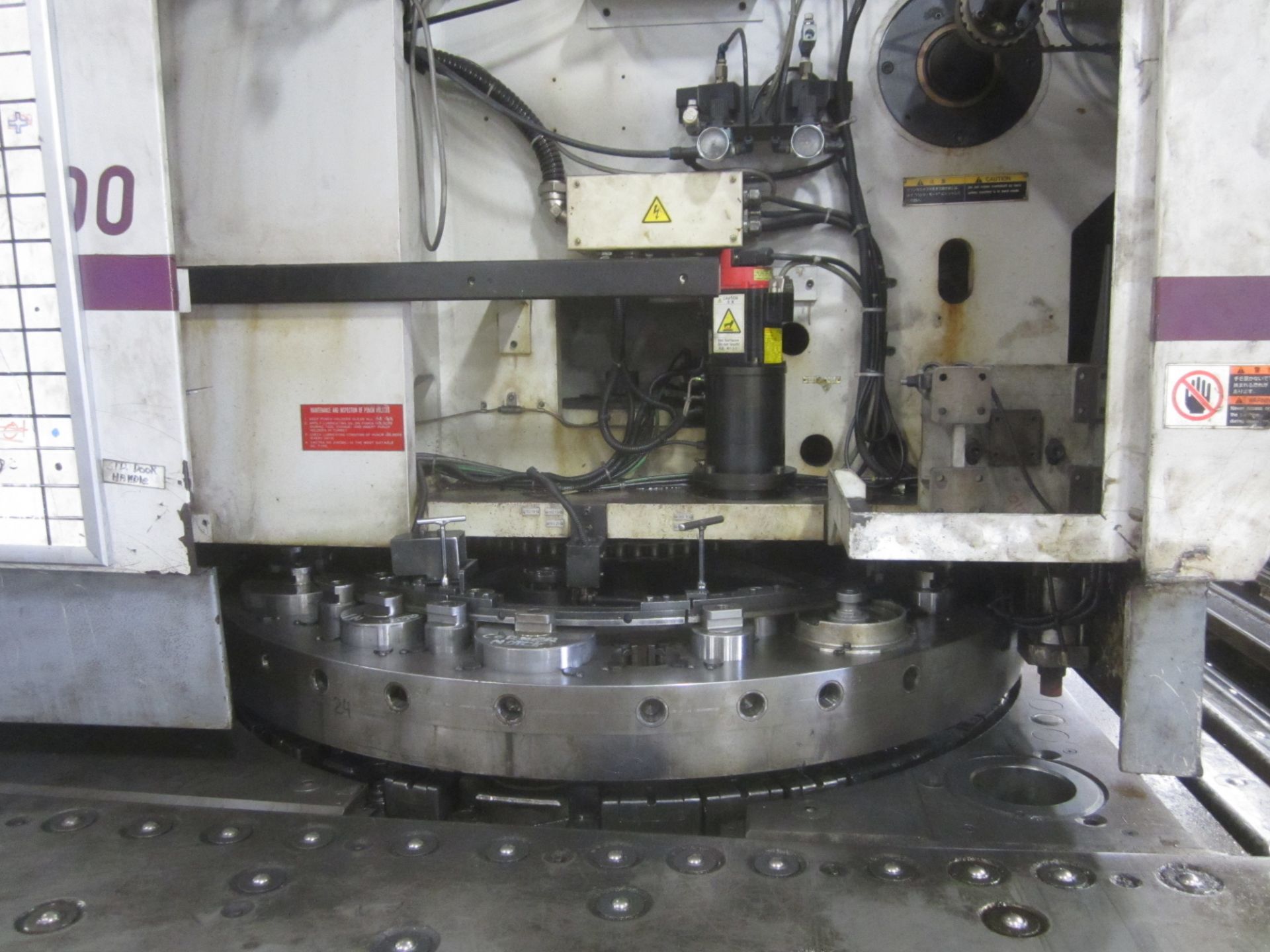 Muratec Model M5000 CNC Turret Punch, s/n 690, Fanuc 16P CNC Control, 45 Ton, 72” X 60” Sheet Size - Image 4 of 12