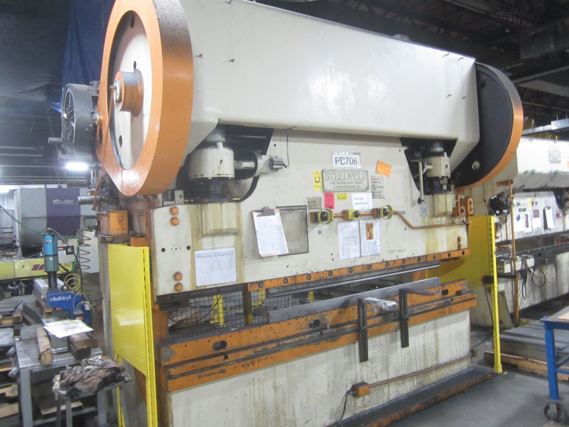 Steelweld Mechanical Press Brake, Model I4-8, s/n M-7660, 175 Ton, 10’ Overall, 104” Between - Image 2 of 6