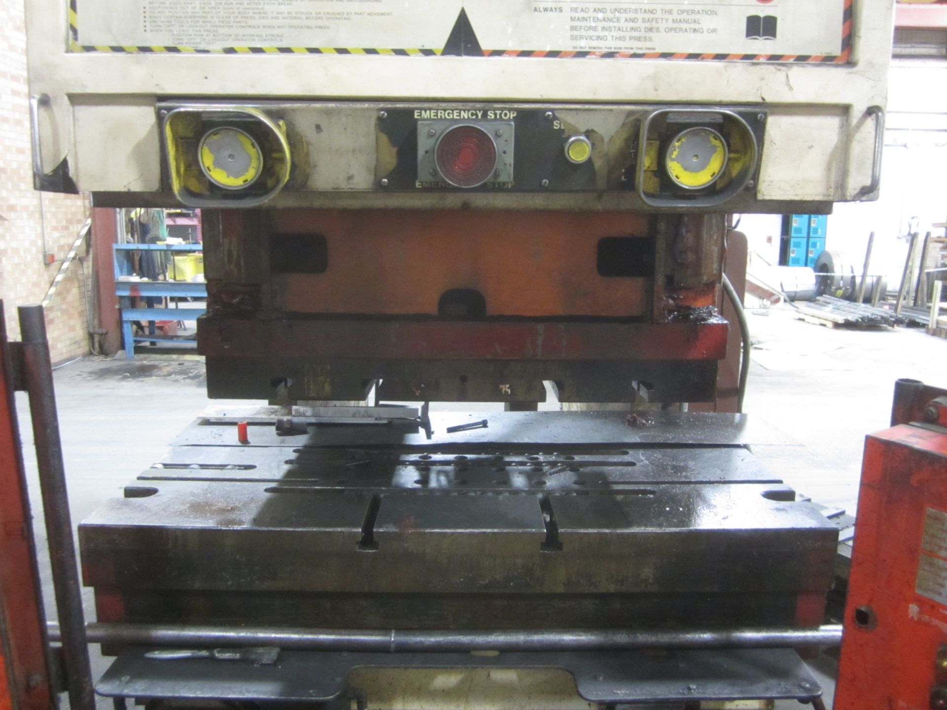 Cincinnati Model 175-OBS Hydraulic Punch Press, s/n 43896, 175 Ton, 10” Stroke, 12” Shut Height, 50” - Image 3 of 9