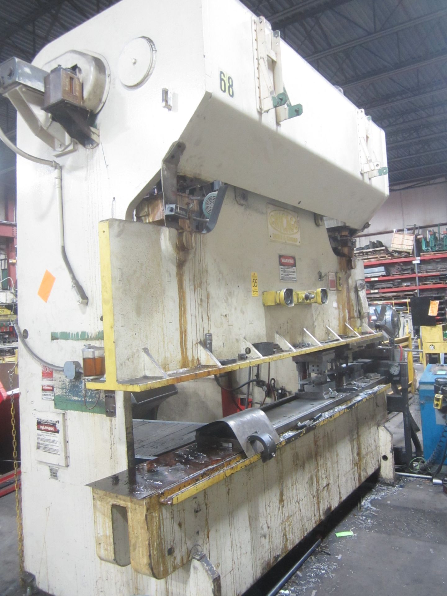 Chicago Dreis & Krump Model 810R Mechanical Press Brake, s/n L-19844, 150 Ton, 10’ Overall, 8’6” - Image 2 of 6