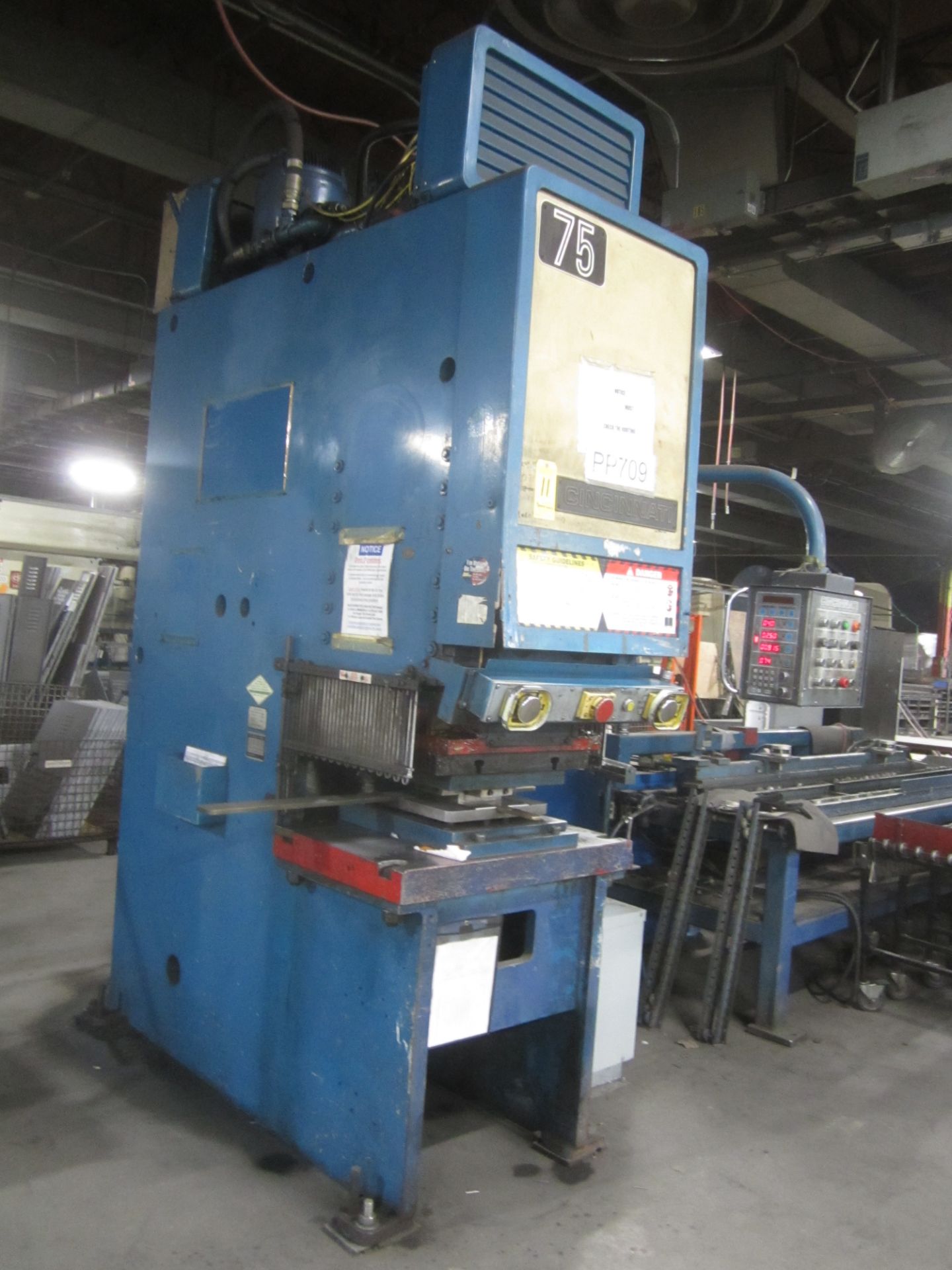 Cincinnati Model 75-OBS Hydraulic Punch Press, s/n 51814, 75 Ton, 8” Stroke Max., New 2000