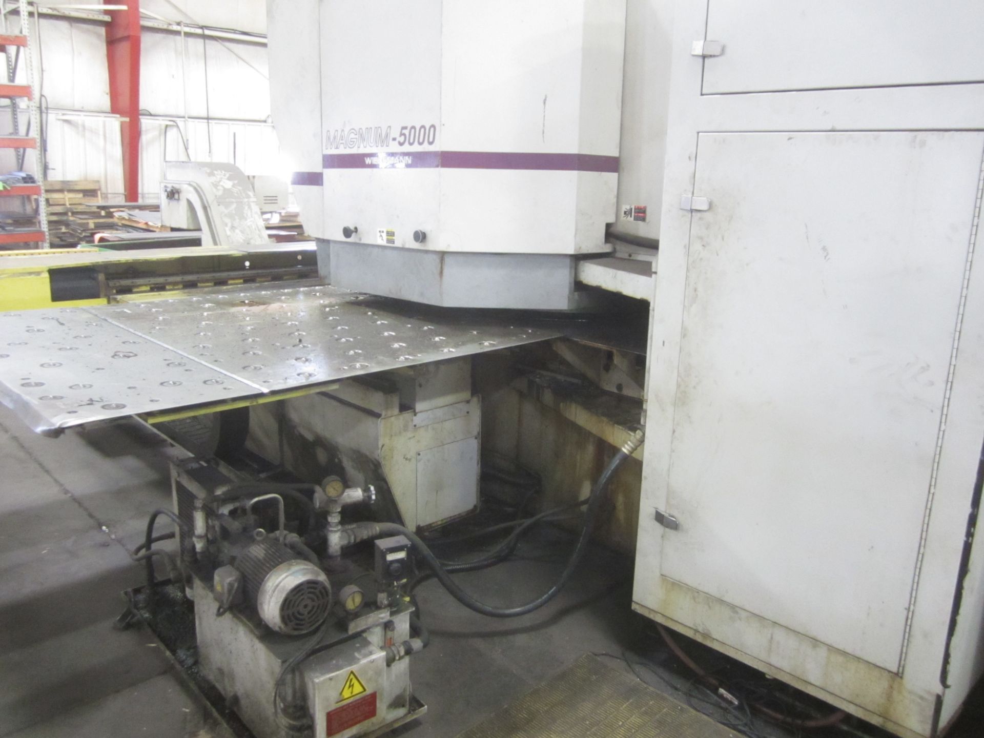 Muratec Model M5000 CNC Turret Punch, s/n 690, Fanuc 16P CNC Control, 45 Ton, 72” X 60” Sheet Size - Image 8 of 12