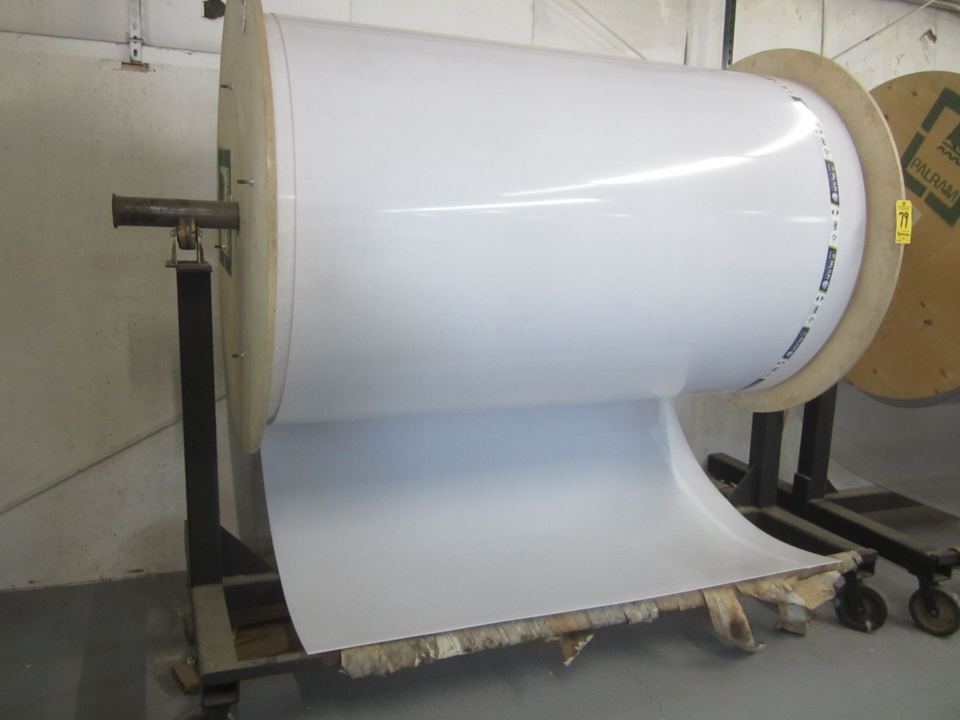 Coil of Palram Palsun CS White Flat Polycarbonite, 78" Wide X 272' Length X 3MM Thick, with Coil