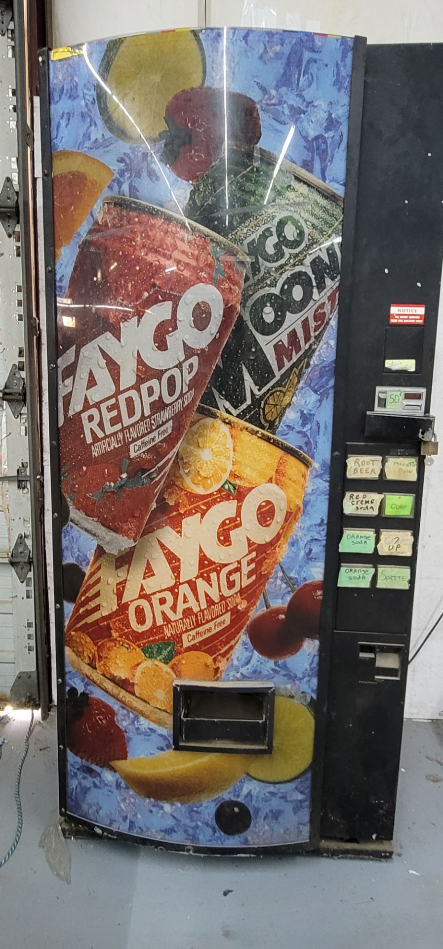 Faygo Soda Vending Machine