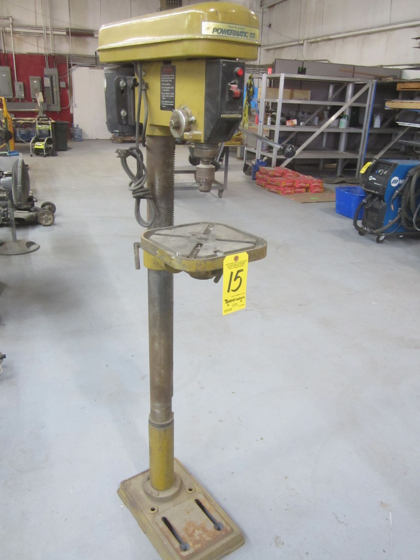 Powermatic Model 1140A, 14" Floor Model Step Pulley Drill Press, s/n 97114249, 110/1/60