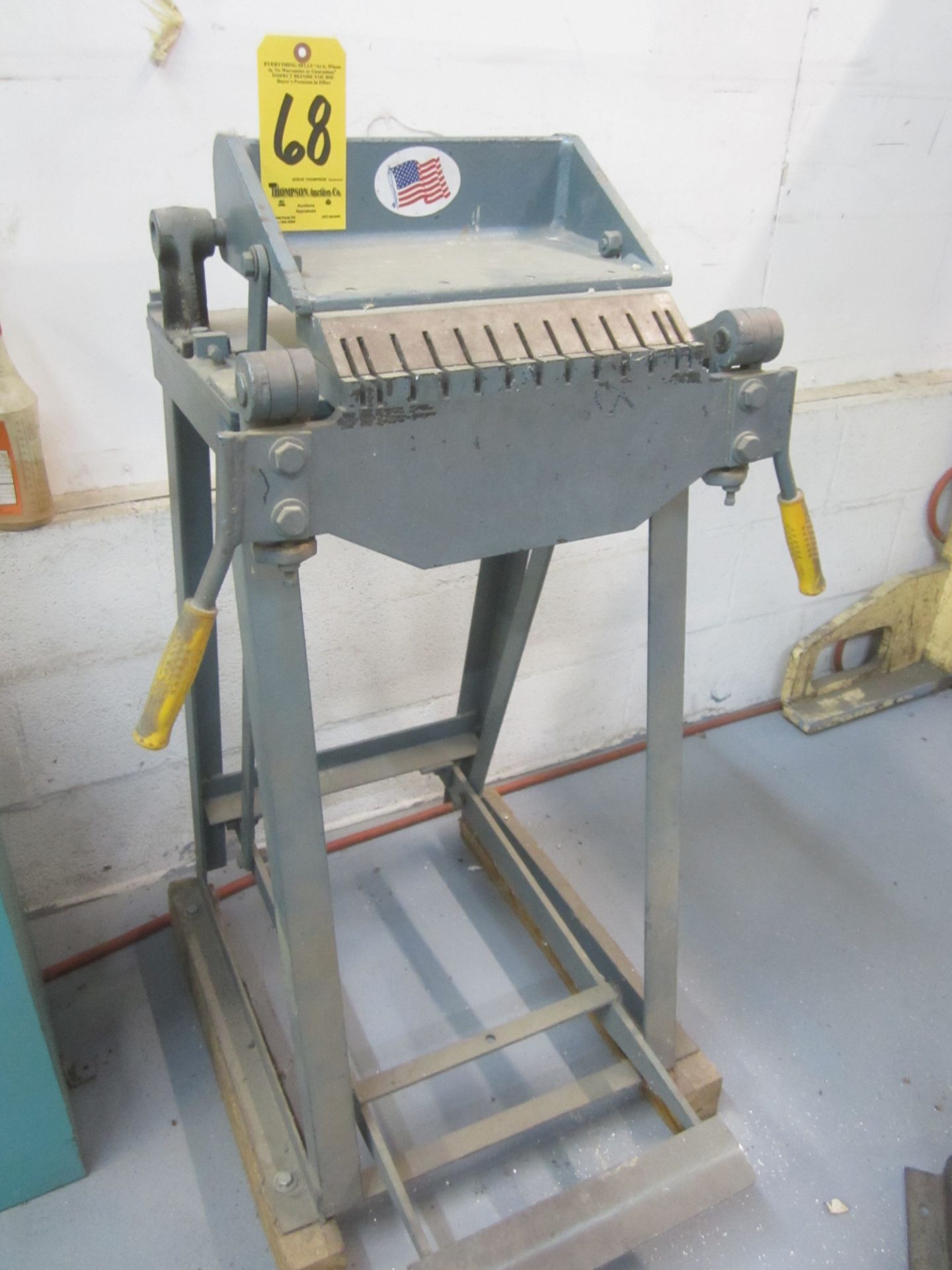 Roper Whitney/Pexto Model 99 Letter Forming Hand Brake, with Stand, s/n 6-07, 12" X 20 Gauge