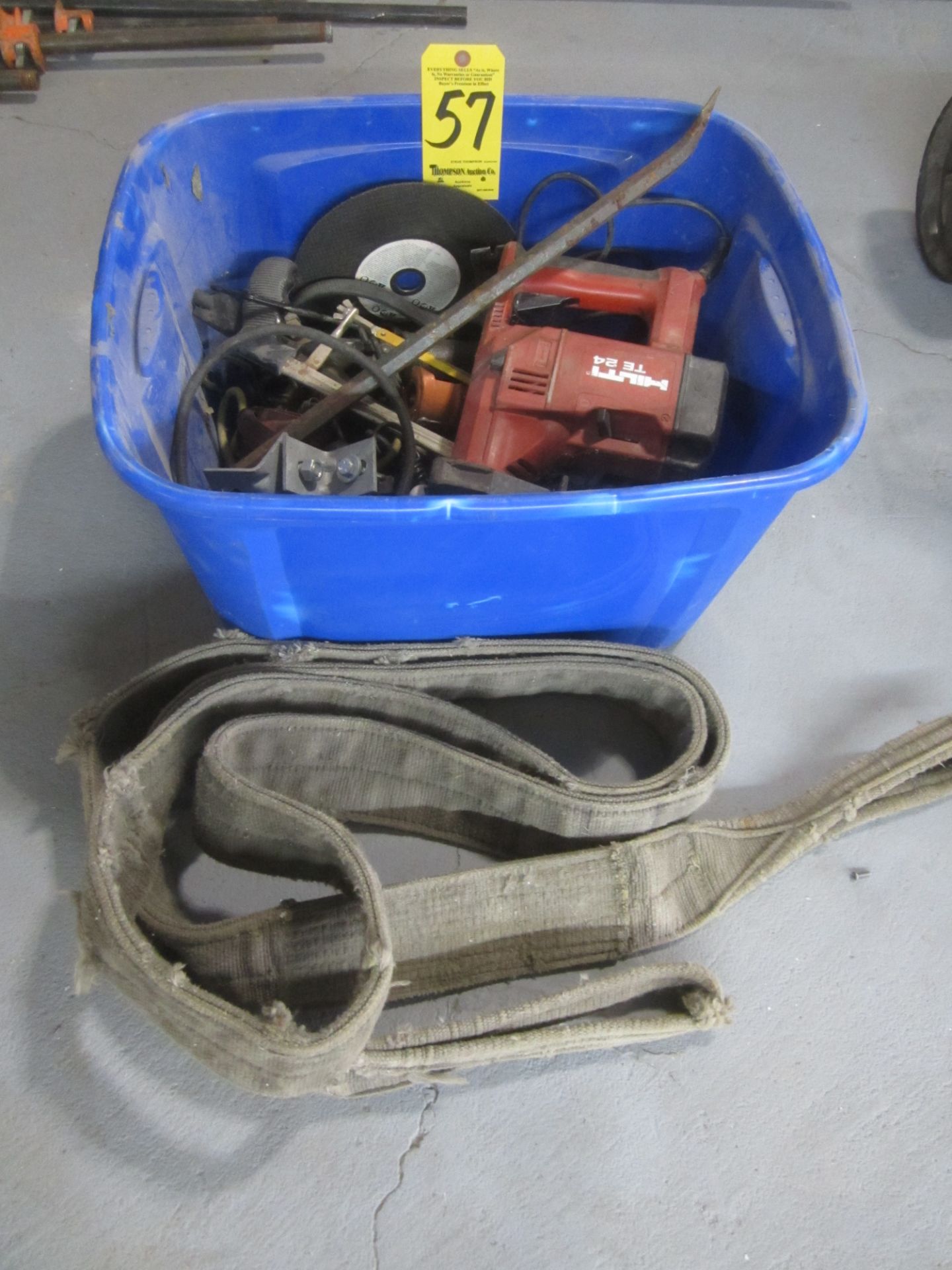 Plastic Tub with Misc. Tools